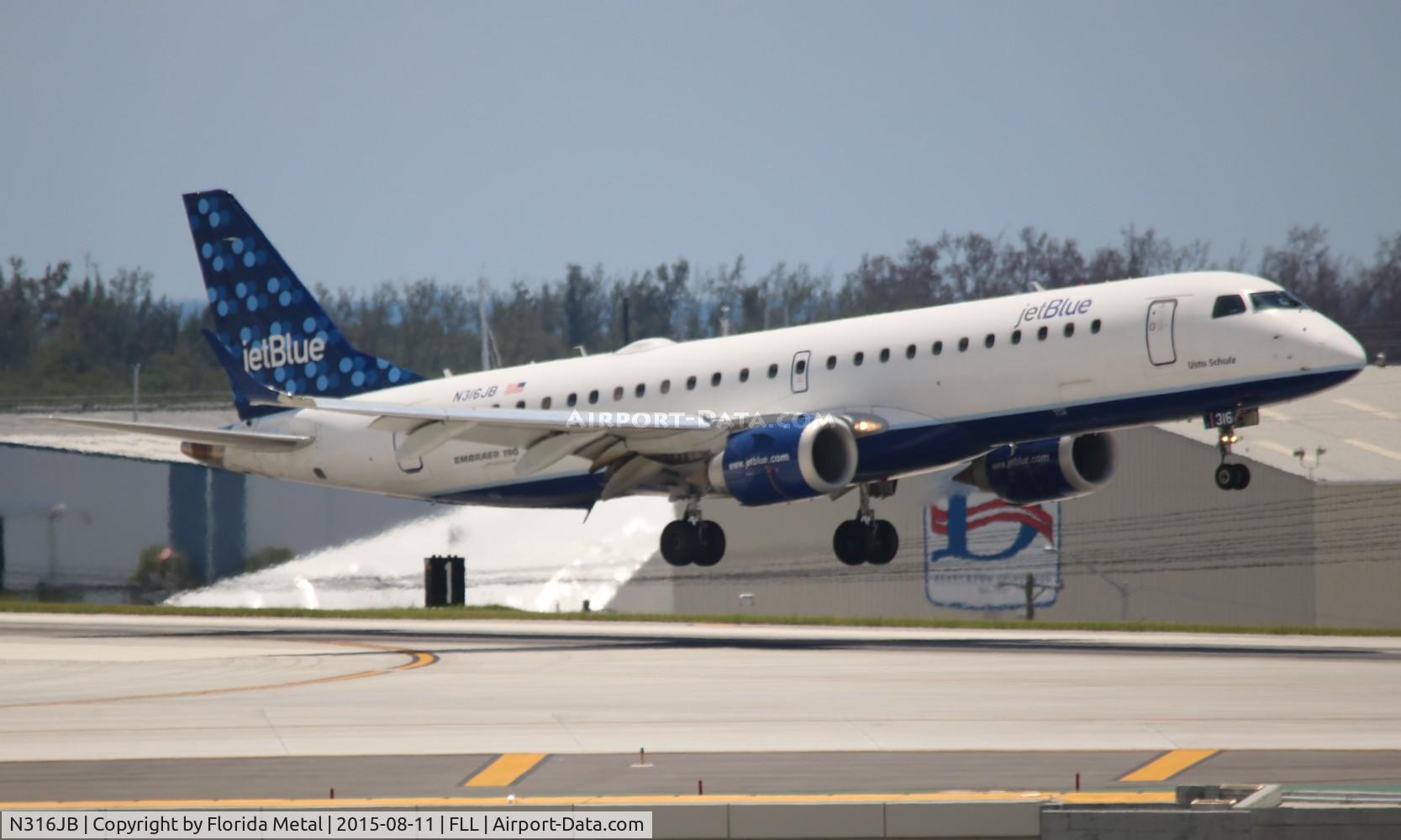 N316JB, Embraer ERJ-190-100 IGW 190AR C/N 19000292, Jet Blue