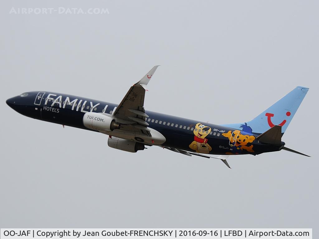 OO-JAF, 2007 Boeing 737-8K5 C/N 35133, TB5456 take off to Agadir