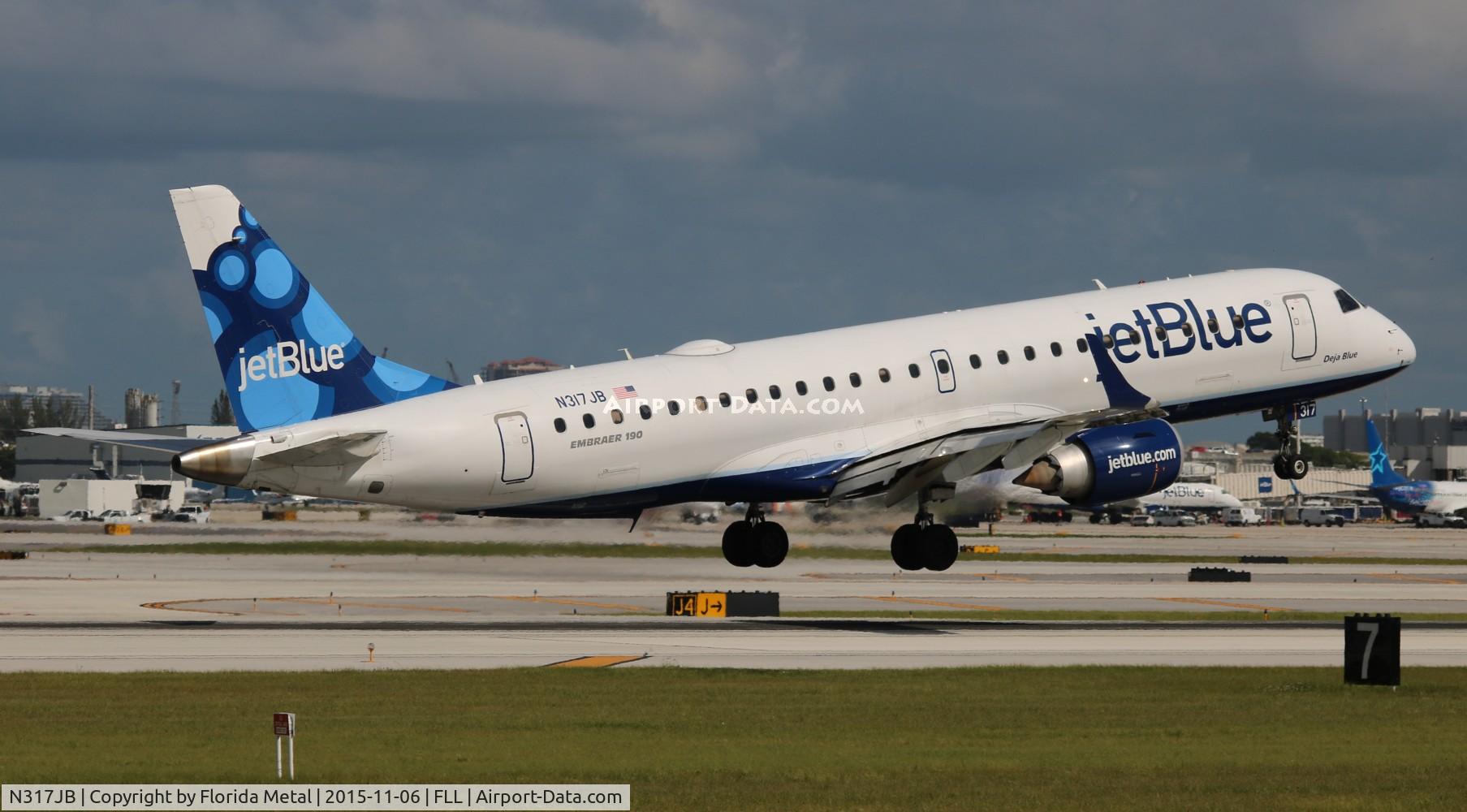 N317JB, 2010 Embraer ERJ-190-100 IGW 190AR C/N 19000363, Jet Blue