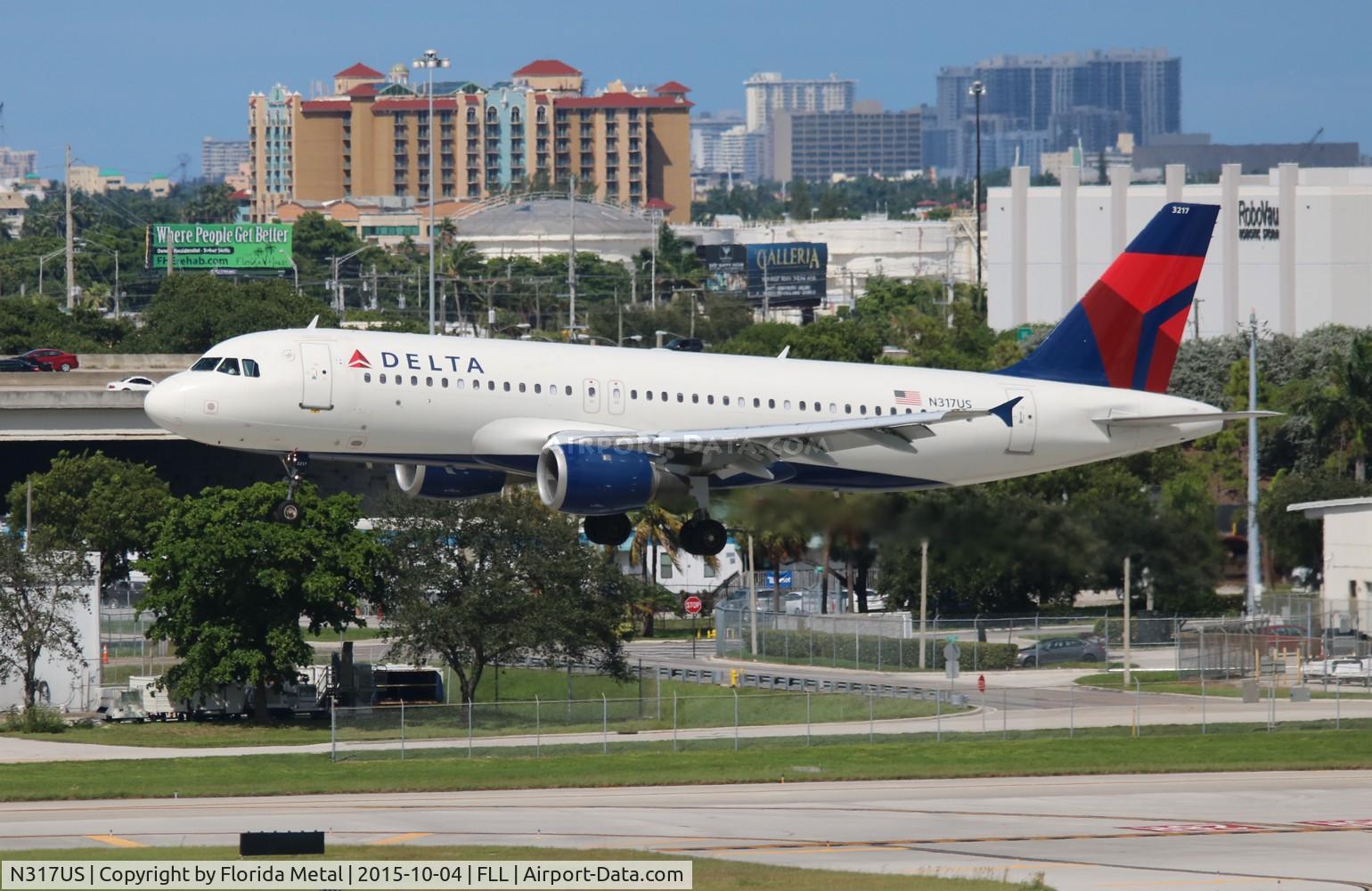 N317US, 1991 Airbus A320-211 C/N 197, Delta