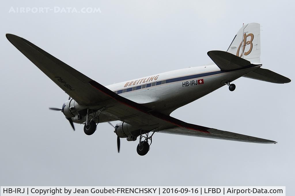 HB-IRJ, 1940 Douglas DC-3A-S4C4G C/N 2204, Super Constellation Flyers Assocation landing runway 23