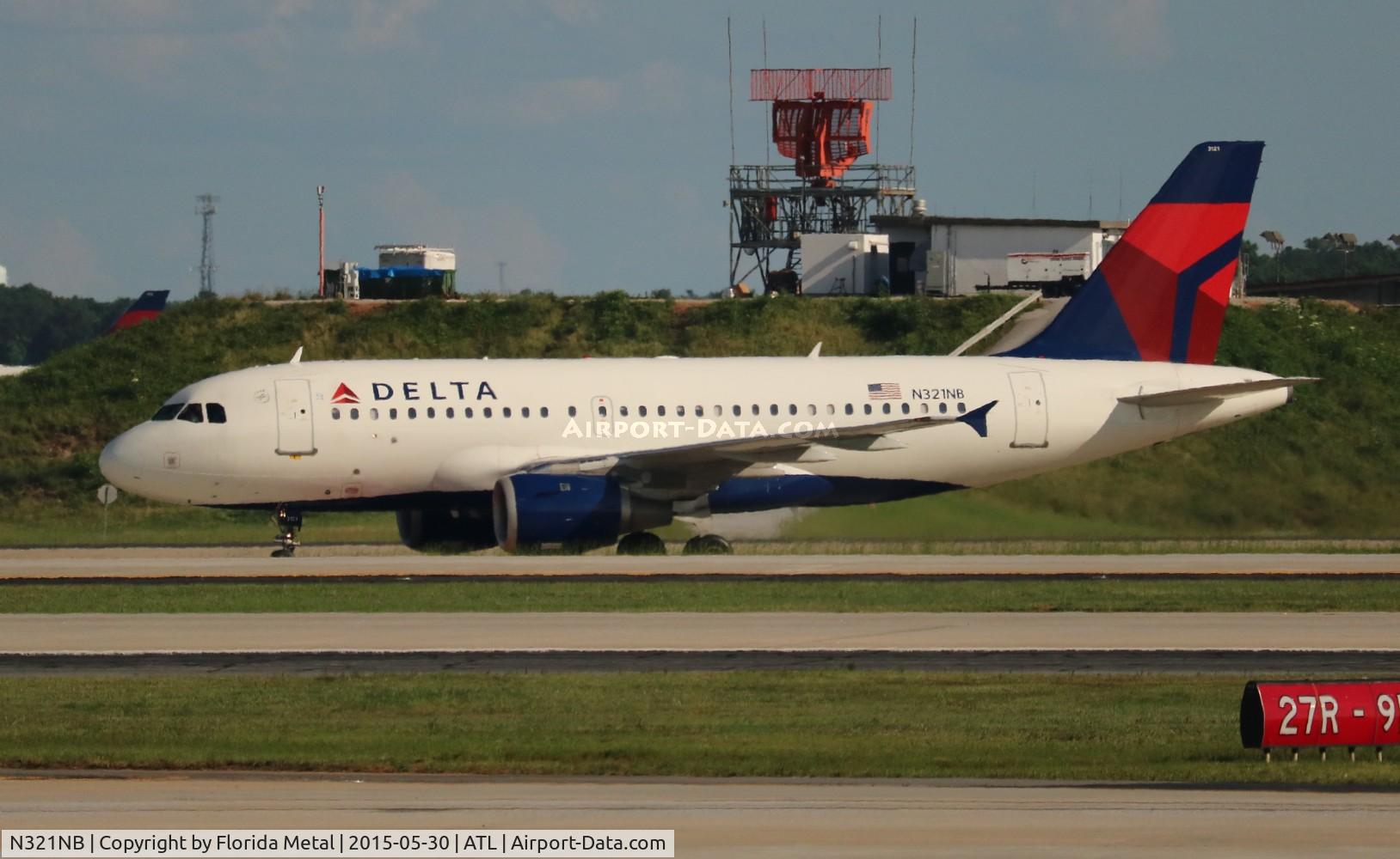 N321NB, 2001 Airbus A319-114 C/N 1414, Delta