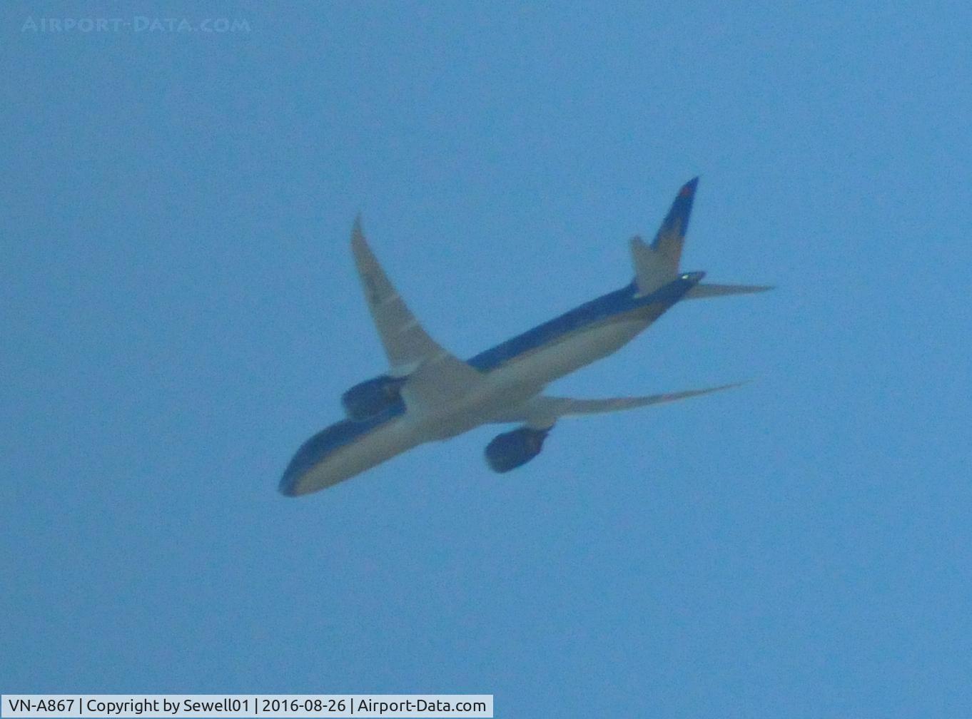VN-A867, 2016 Boeing 787-9 Dreamliner Dreamliner C/N 39287, OVERHEAD