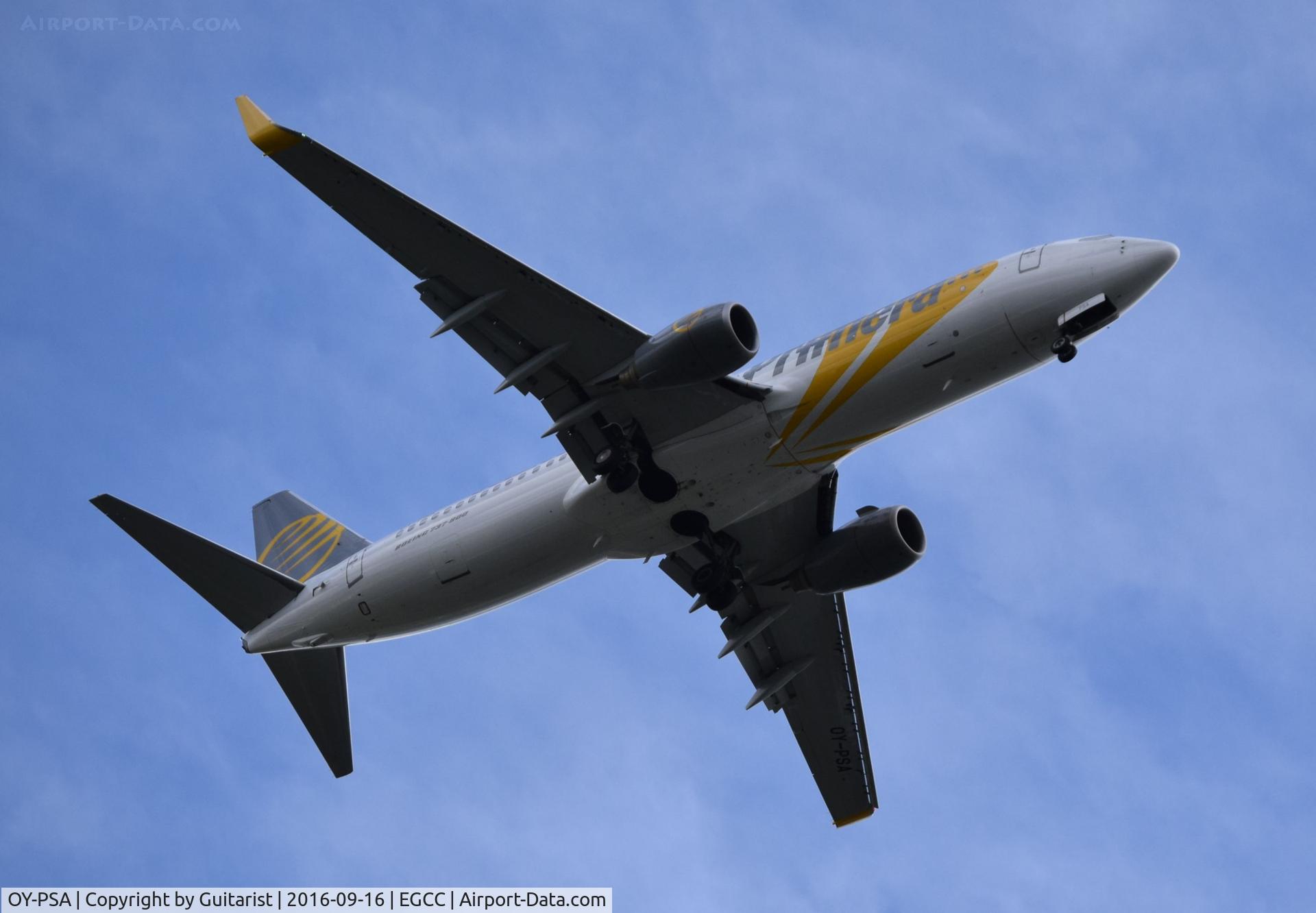 OY-PSA, 2007 Boeing 737-8Q8 C/N 30688, At Manchester