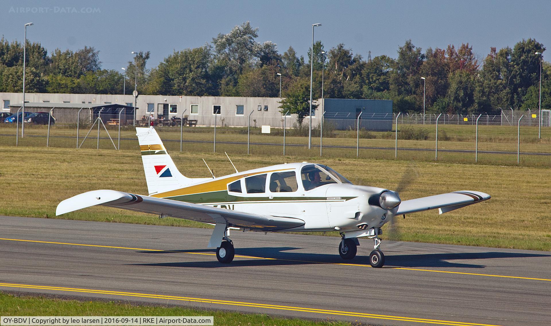 OY-BDV, 1972 Piper PA-28R-200 Arrow II C/N 28R-7235068, Roskilde 14.9.16