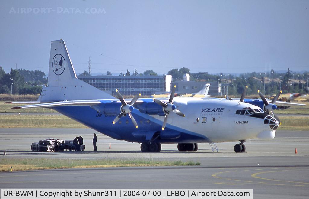 UR-BWM, Antonov An-12BK C/N 00347004, Parked at the Cargo area...