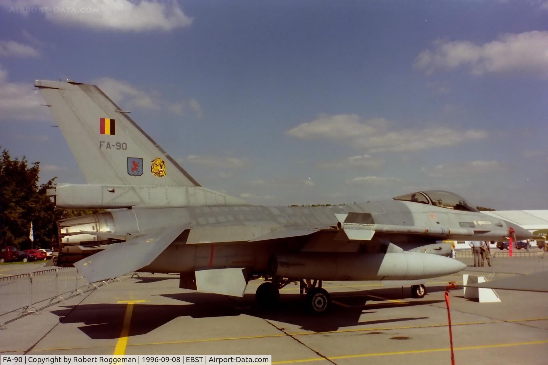 FA-90, 1980 SABCA F-16AM Fighting Falcon C/N 6H-90, F-16A.31 Tiger squadron.
