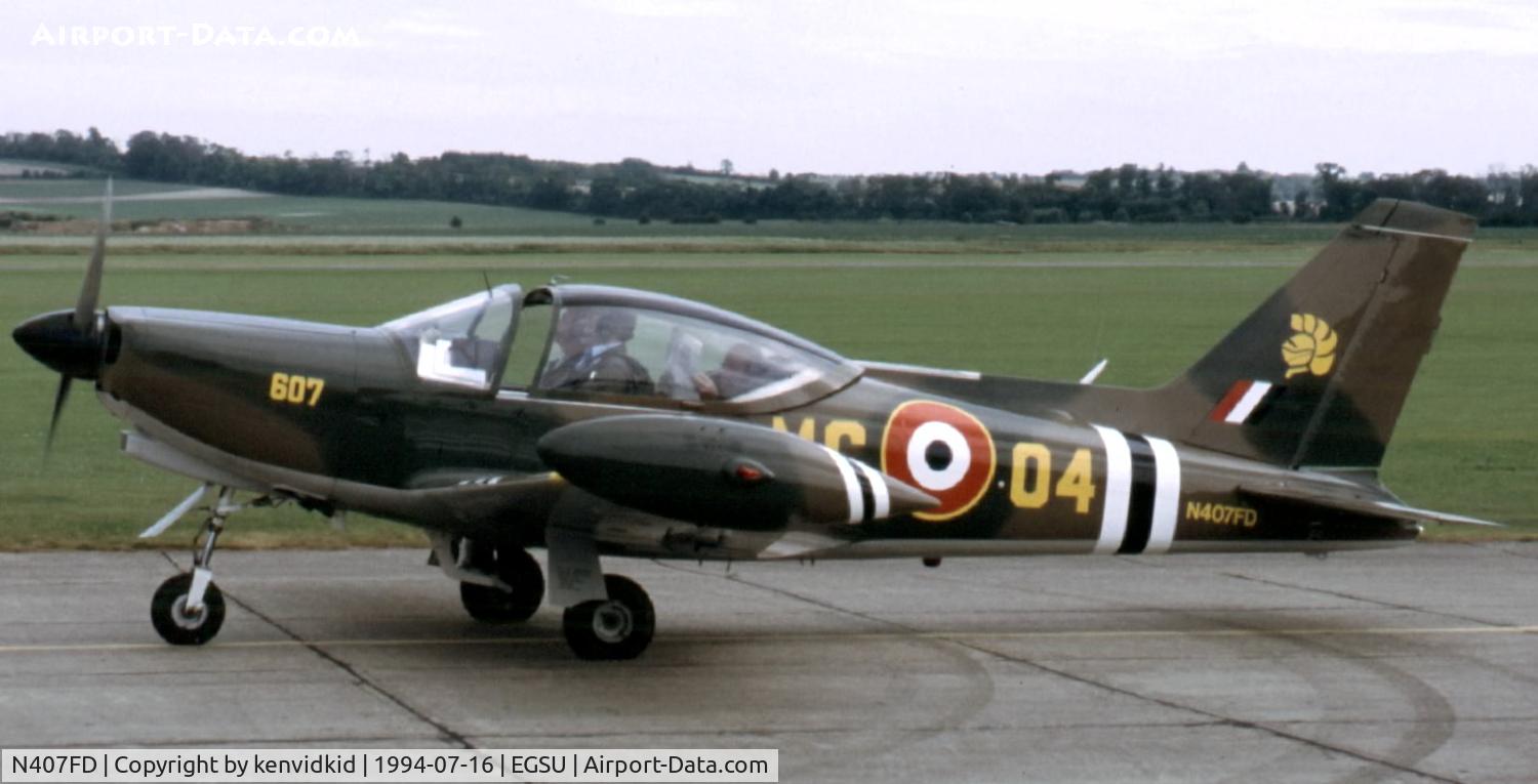 N407FD, 1990 SIAI-Marchetti SF-260D C/N 772, At the 1994 Flying Legends Air Show.