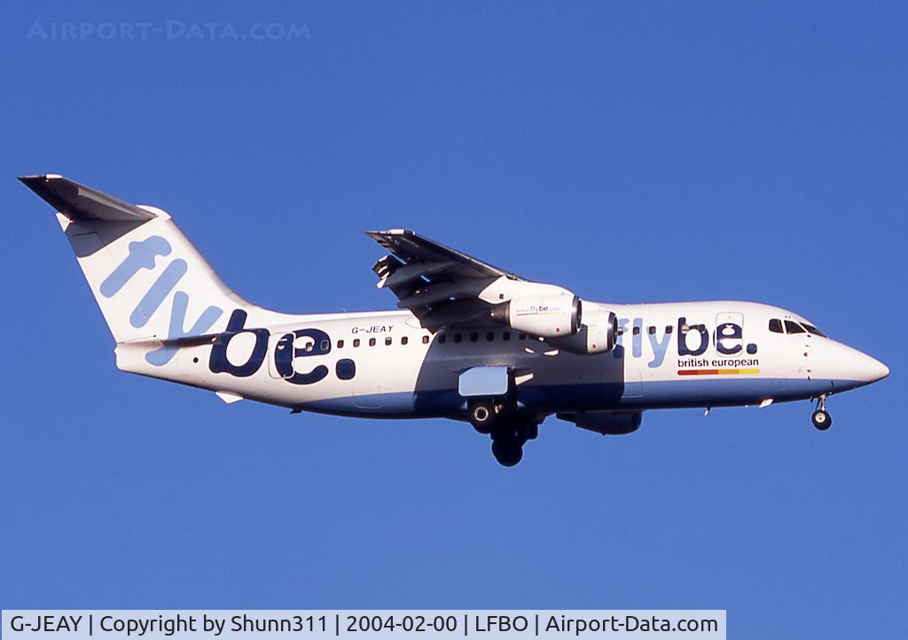 G-JEAY, 1989 British Aerospace BAe.146-200 C/N E2138, Landing rwy 15R