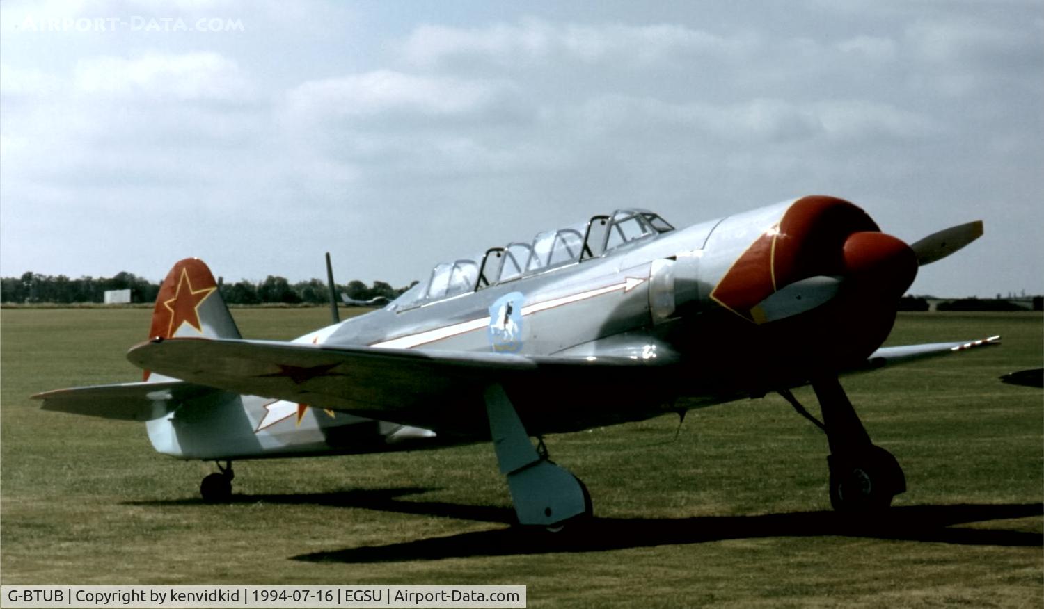 G-BTUB, 1956 Let C-11 (Yak-11) C/N 172623, At the 1994 Flying Legends Air Show.