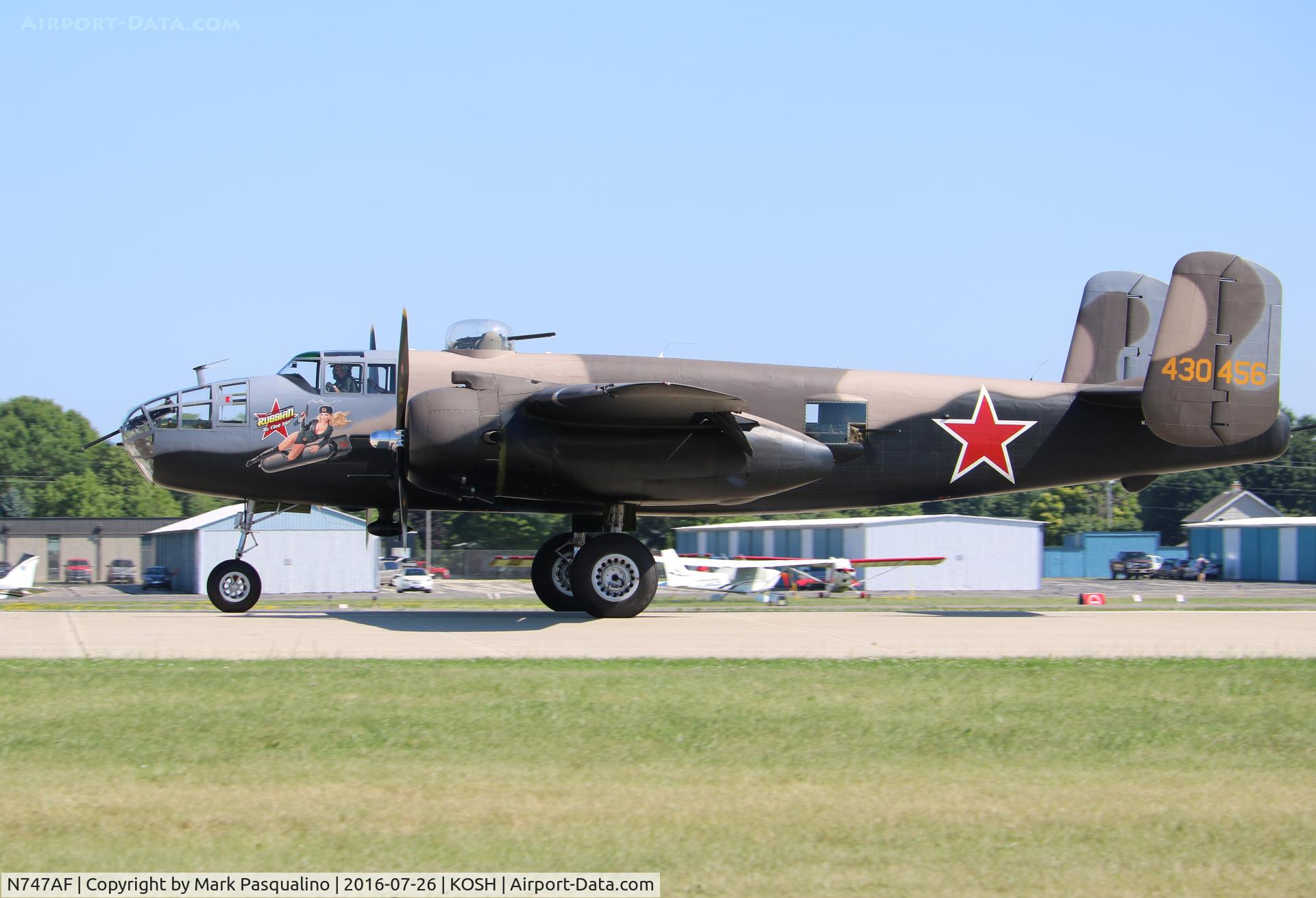 N747AF, 1944 North American B-25J Mitchell Mitchell C/N 108-33731, North American B-25J