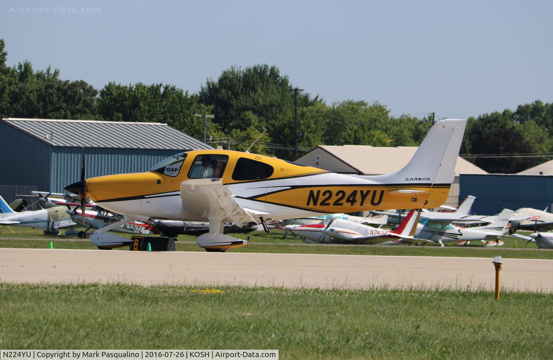 N224YU, 2016 Cirrus SR-22 G5-GTS Carbon C/N 4341, Cirrus SR22