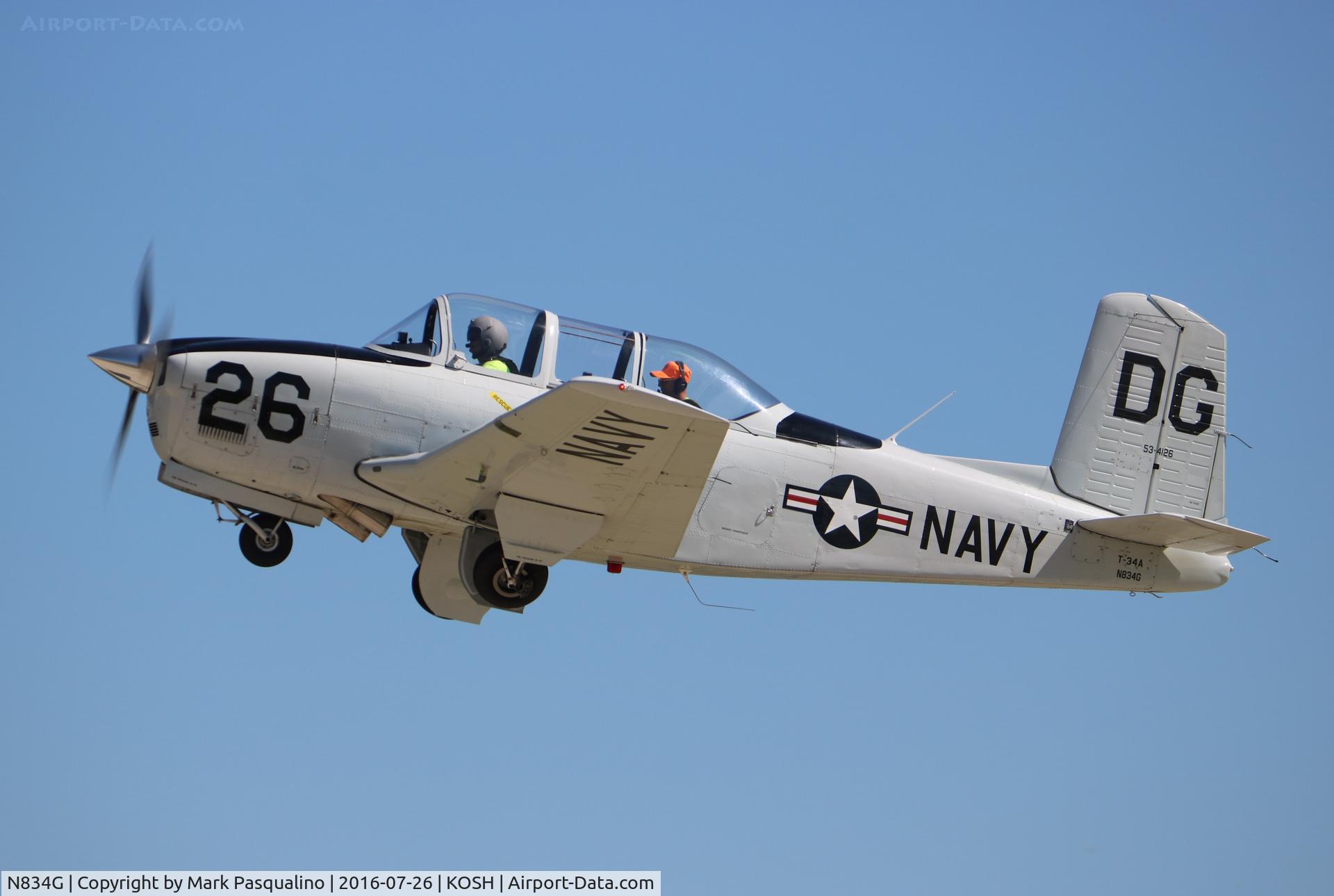 N834G, 1955 Beech (CCF) T-34A (A45) Mentor C/N CCF34-95, Beech T-34A