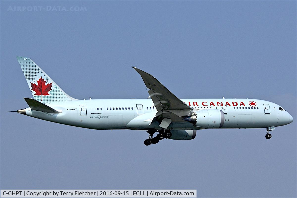 C-GHPT, 2014 Boeing 787-8 Dreamliner C/N 35258, On approach to  London Heathrow