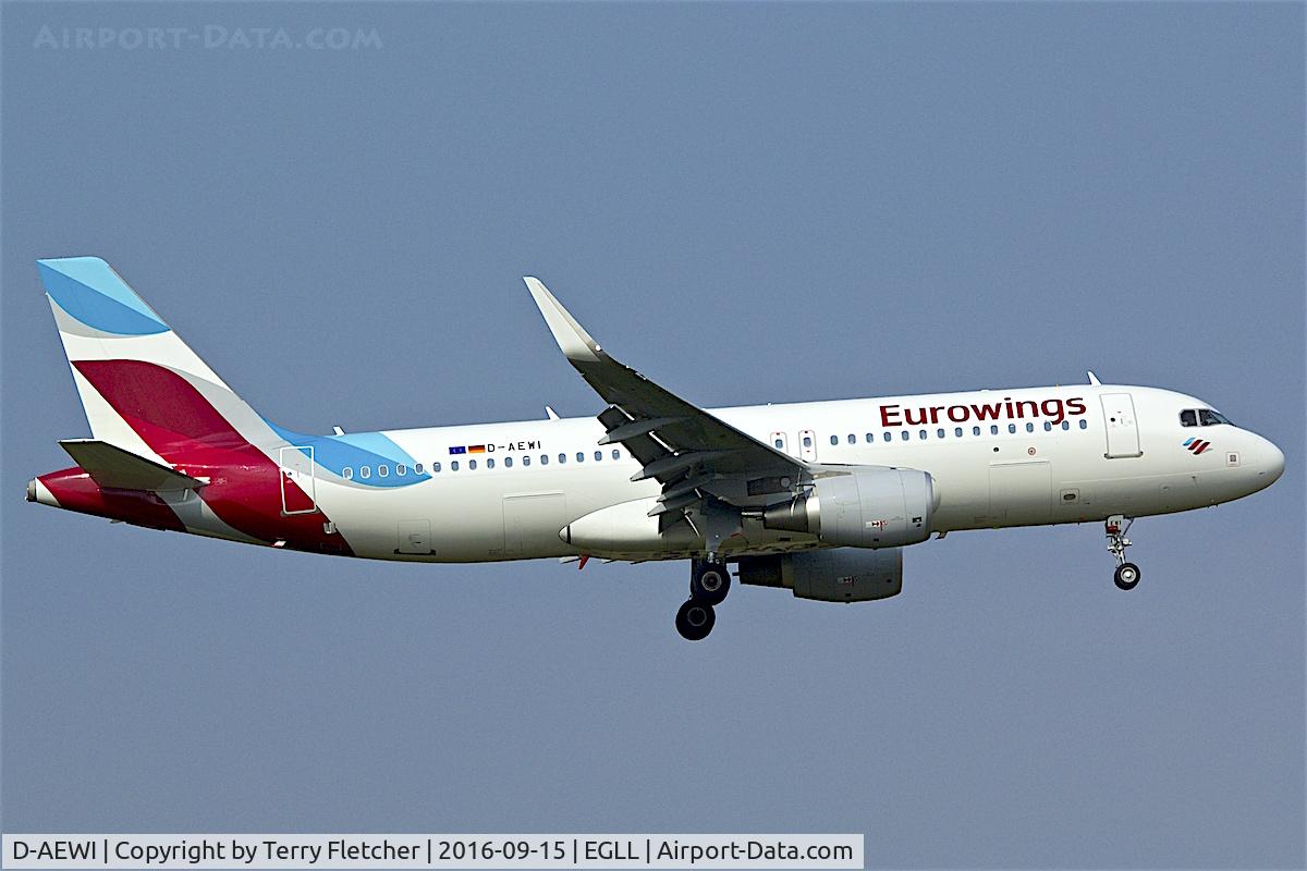 D-AEWI, 2016 Airbus A320-214 C/N 7210, 3C56E9