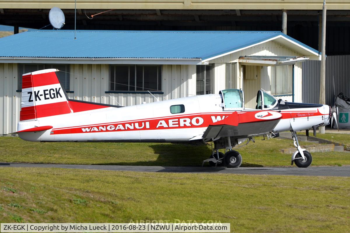 ZK-EGK, NZ Aerospace FU24-950 C/N 233, At Wanganui