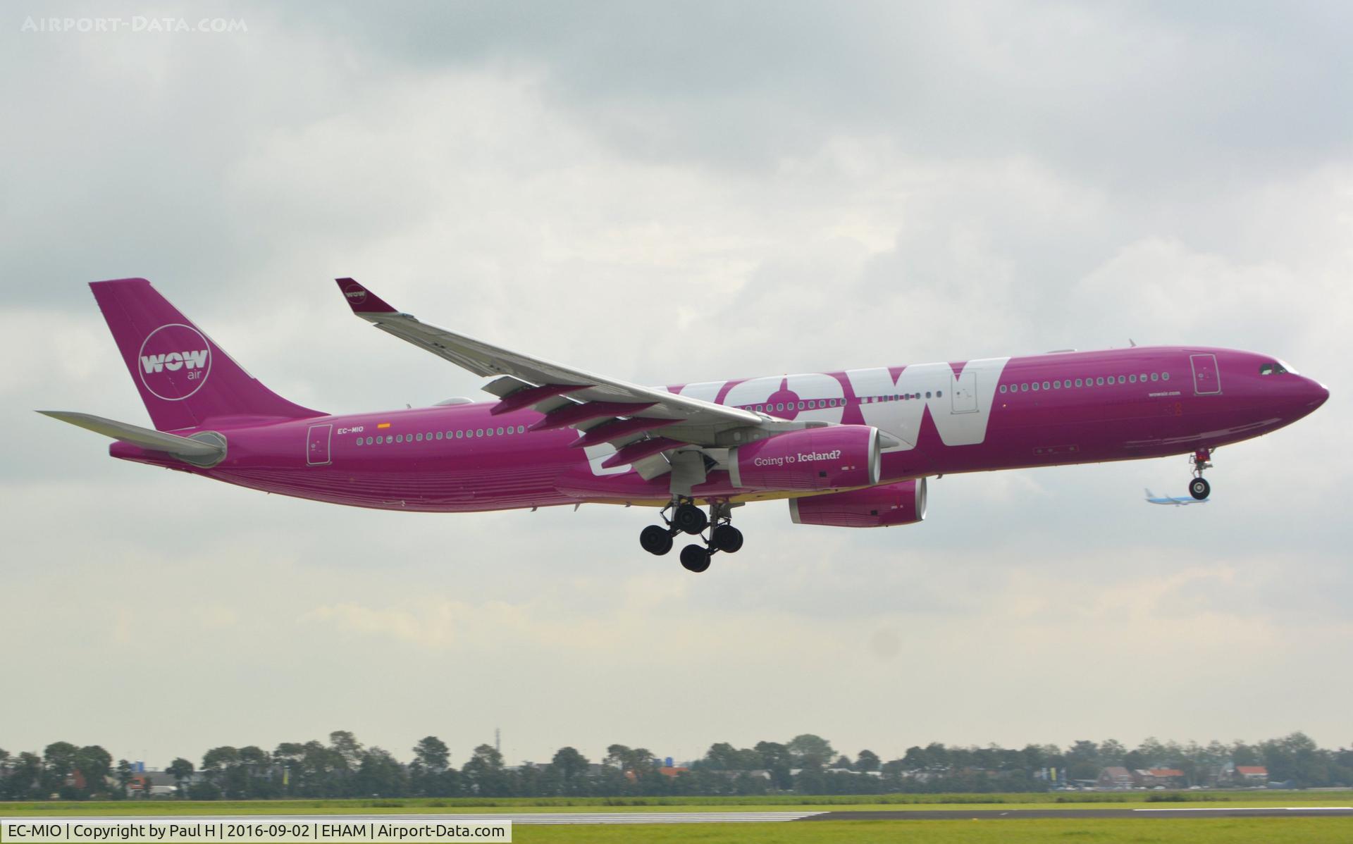 EC-MIO, 2015 Airbus A330-343 C/N 1624, Heavy arrival of an A330 at Schiphol Airport, Polderbaan