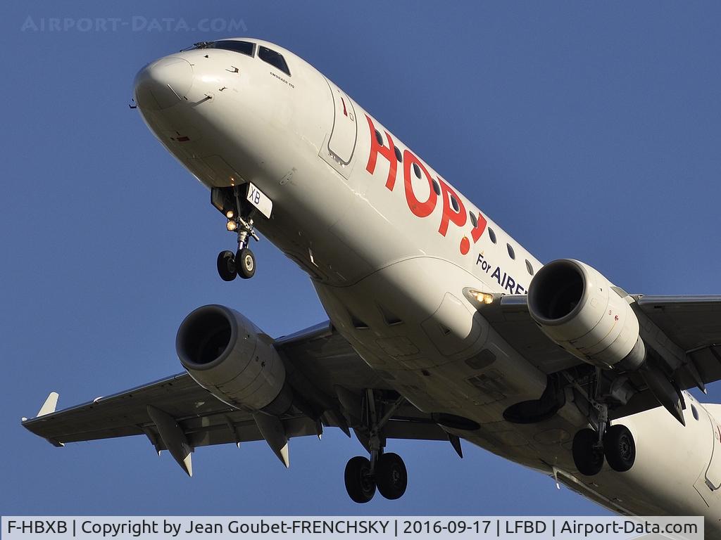 F-HBXB, 2008 Embraer 170LR (ERJ-170-100LR) C/N 17000250, HOP 3251 landing 23 from Lille Lesquin