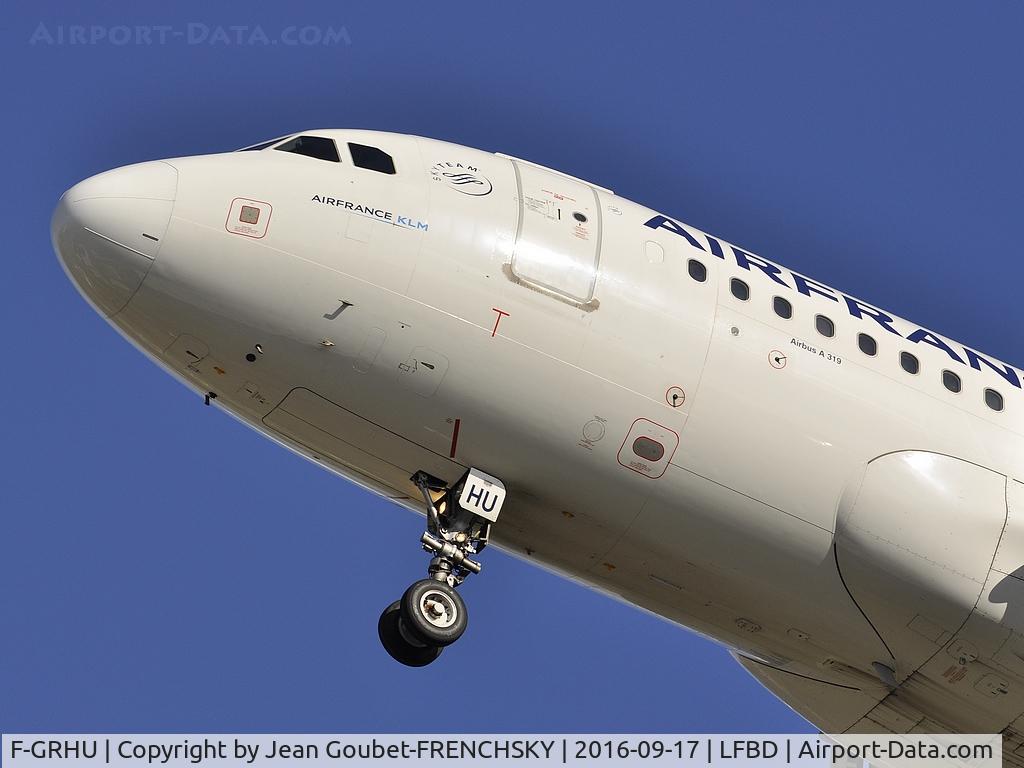 F-GRHU, 2001 Airbus A319-111 C/N 1471, HOP 4022 landing 23 from Lyon