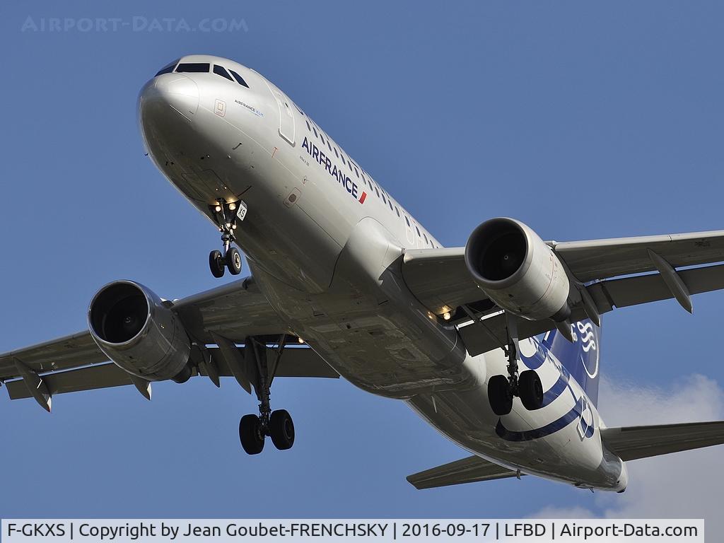 F-GKXS, 2009 Airbus A320-214 C/N 3825, AF7622 landing 23 from Paris CDG