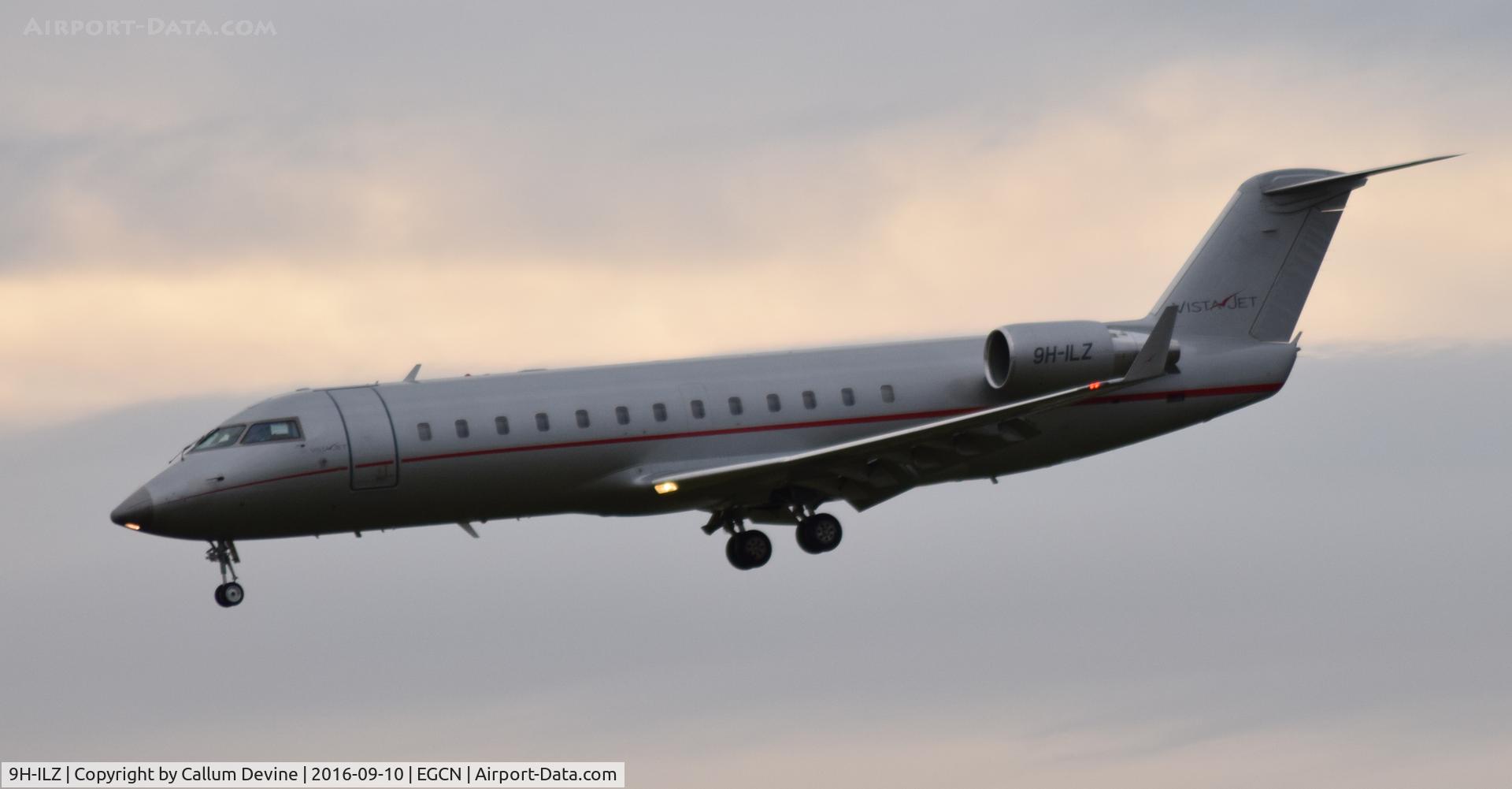 9H-ILZ, 2010 Bombardier Challenger 850 (CL-600-2B19) C/N 8086, 9H-ILZ arriving at DSA.
