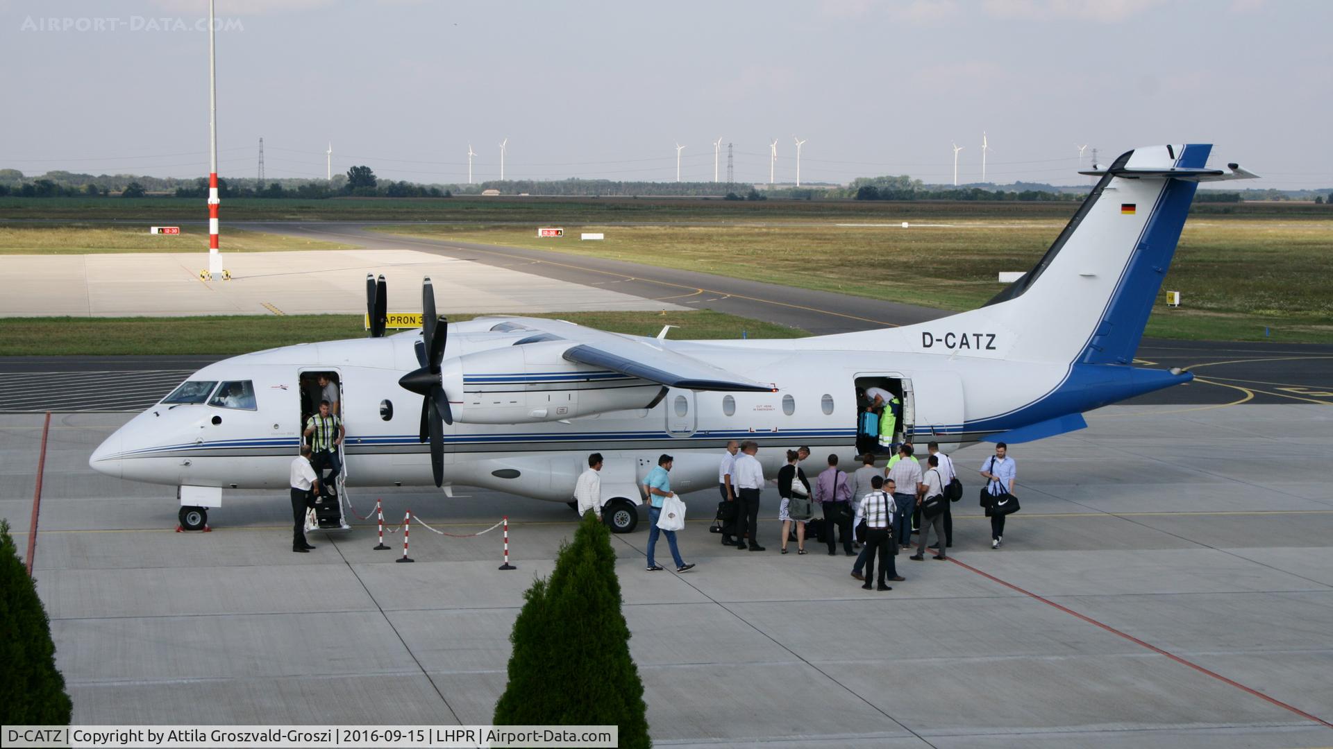 D-CATZ, 1997 Dornier 328-100 C/N 3090, Györ-Pér Airport, Hungary - Flight scheduled Audi Hungary