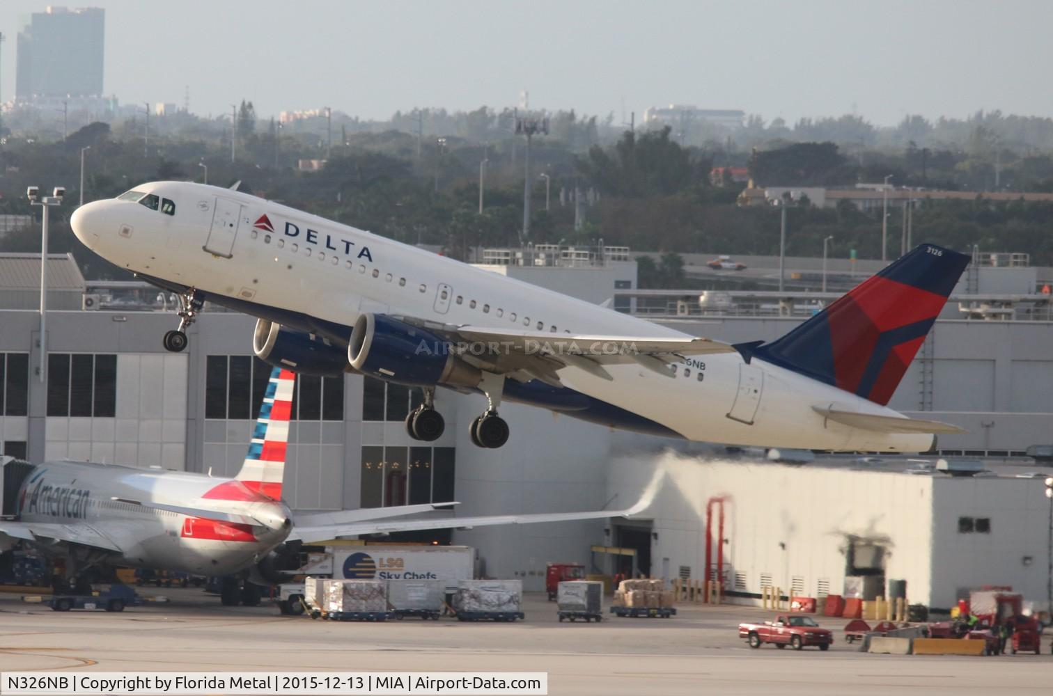 N326NB, 2001 Airbus A319-114 C/N 1498, Delta