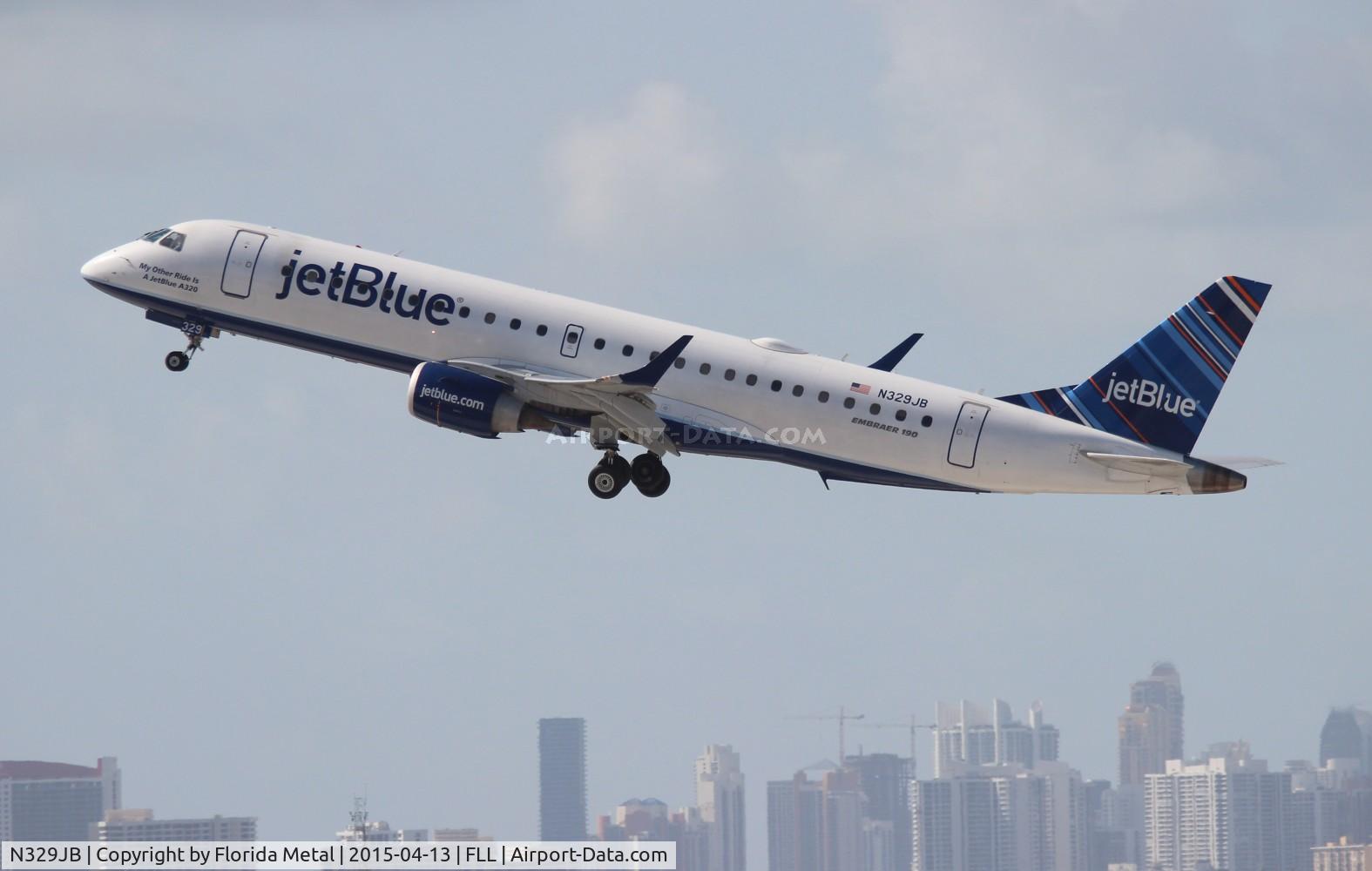 N329JB, Embraer ERJ-190-100 IGW 190AR C/N 19000433, Jet Blue