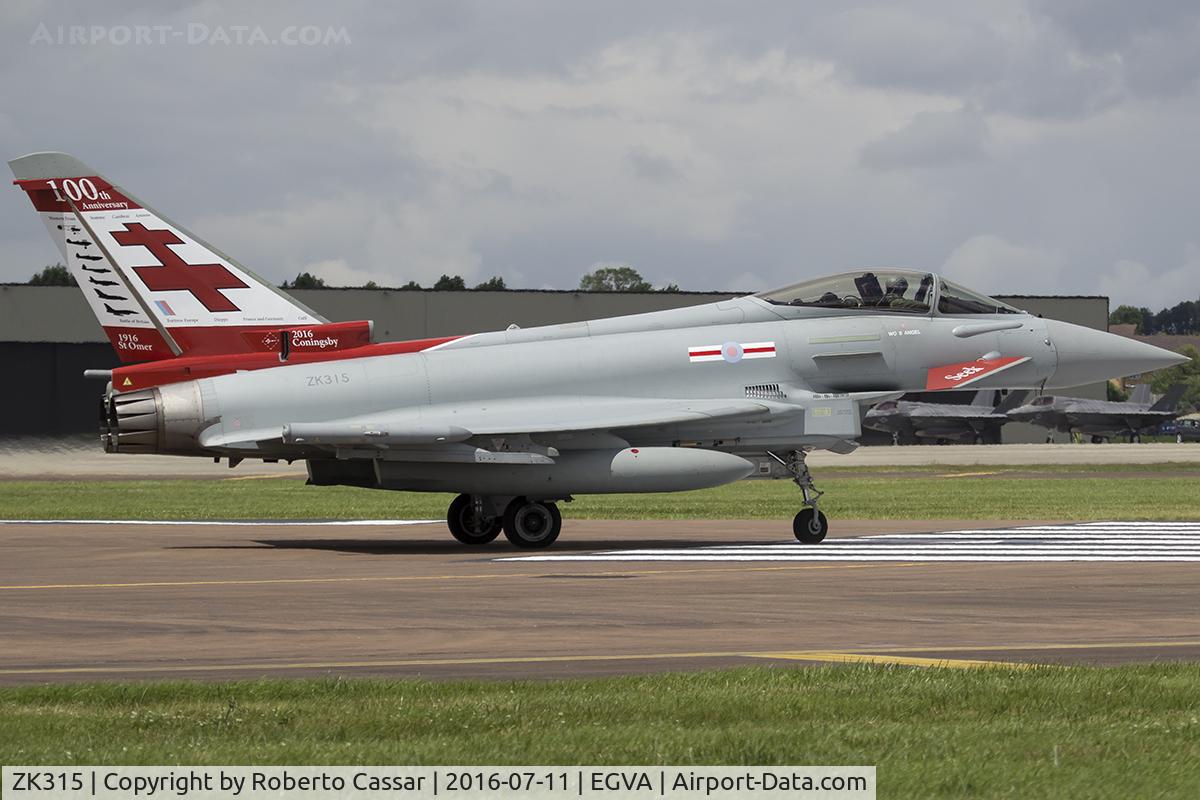 ZK315, 2014 Eurofighter EF-2000 Typhoon FGR4 C/N BS074/293, RIAT 2016