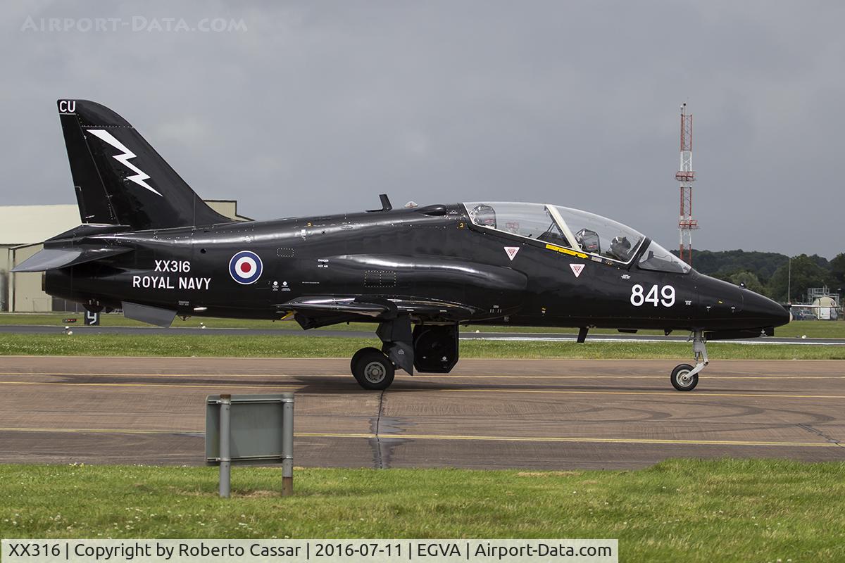 XX316, 1980 Hawker Siddeley Hawk T.1A C/N 158/312141, RIAT 2016