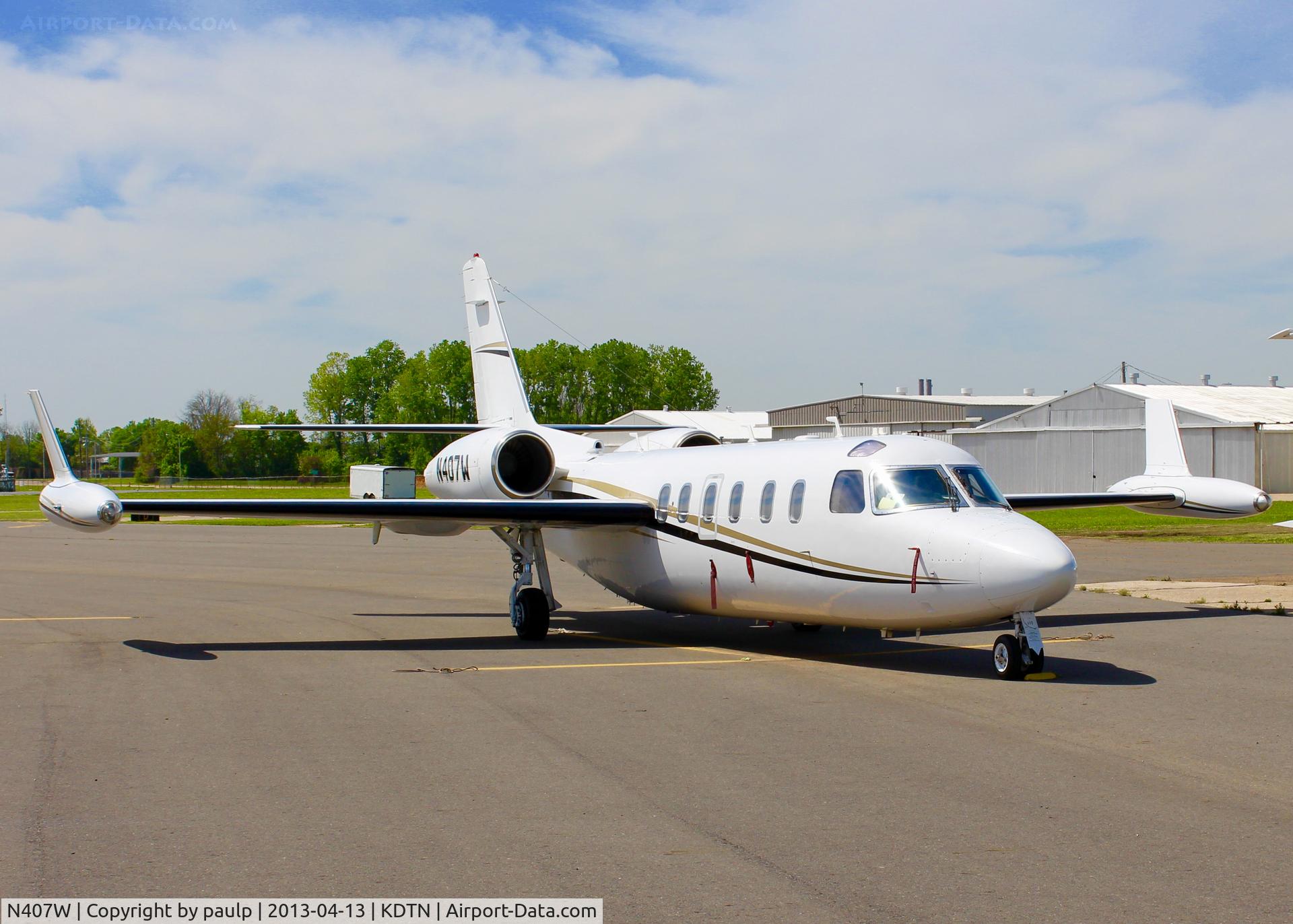N407W, 1984 Israel Aircraft Industries 1124A C/N 407, At Downtown Shreveport.