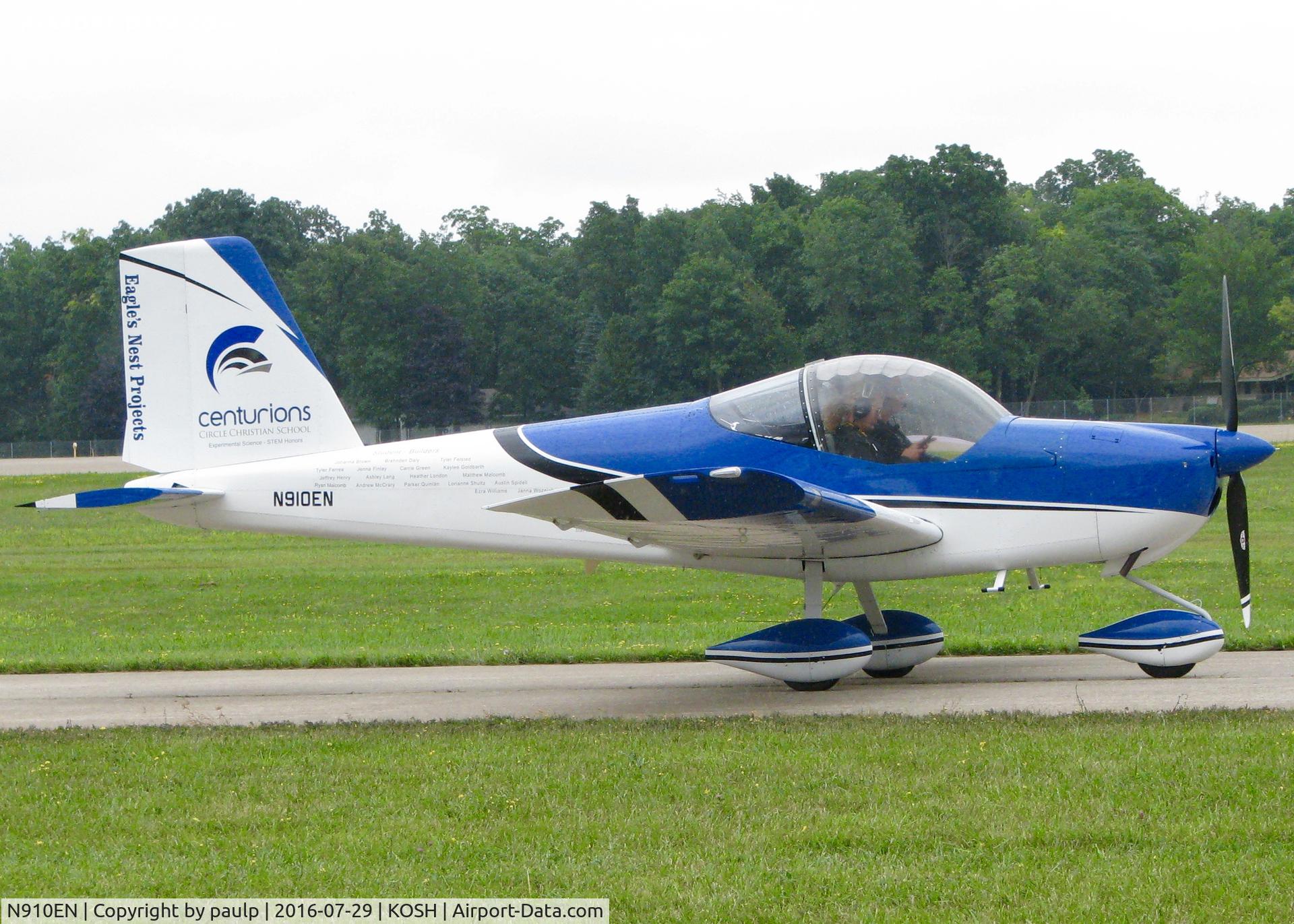 N910EN, 2014 Vans RV-12 C/N 120744, At AirVenture 2016.