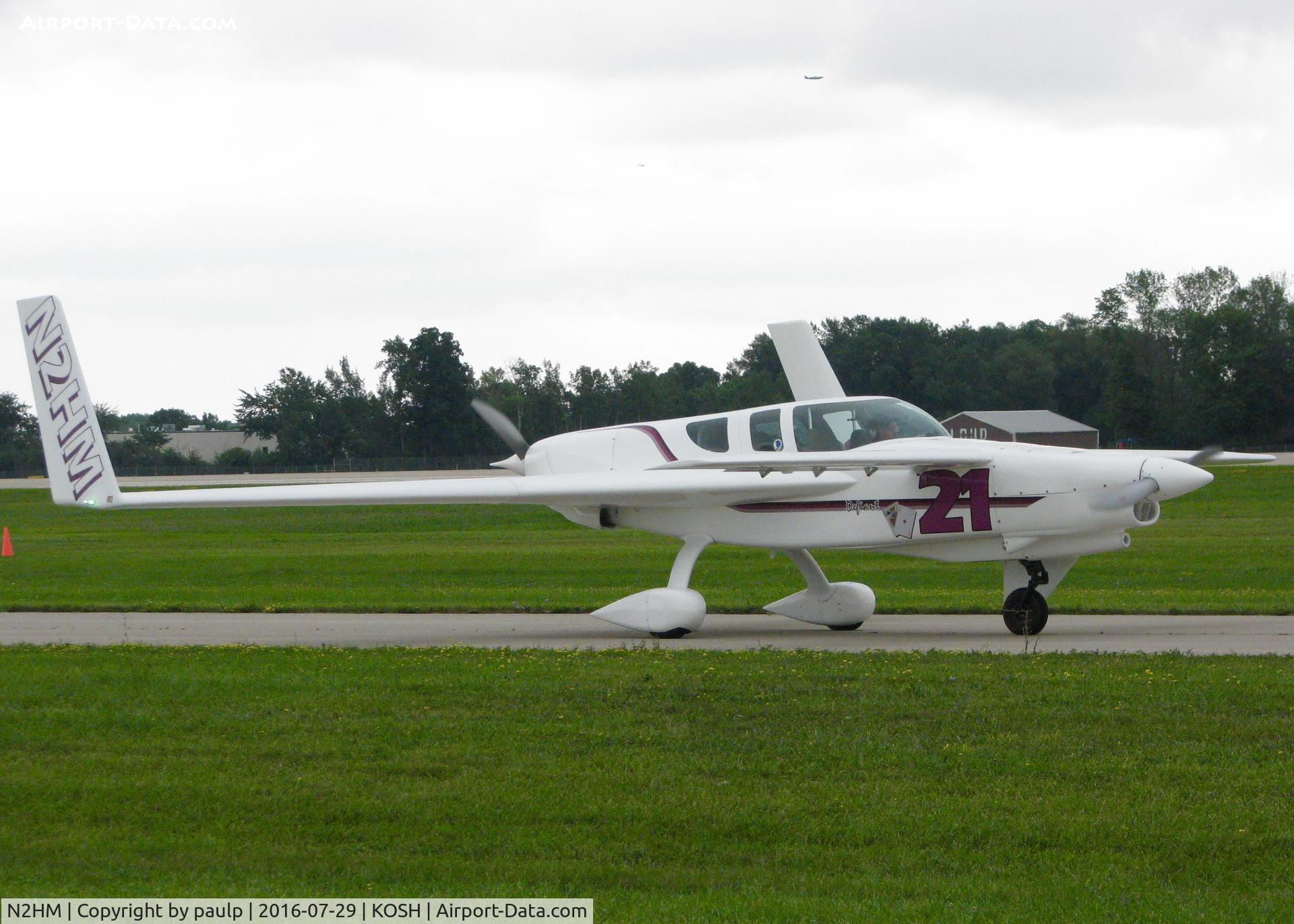 N2HM, 2000 Rutan Defiant C/N 146, At AirVenture 2016.