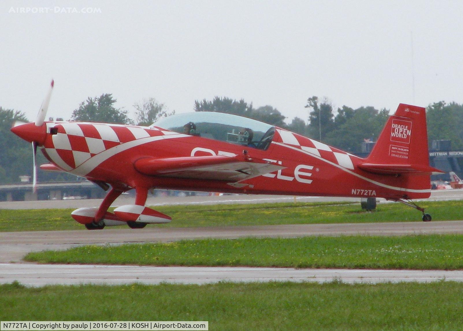 N772TA, 2007 Extra EA-300/L C/N 1260, At AirVenture 2016.