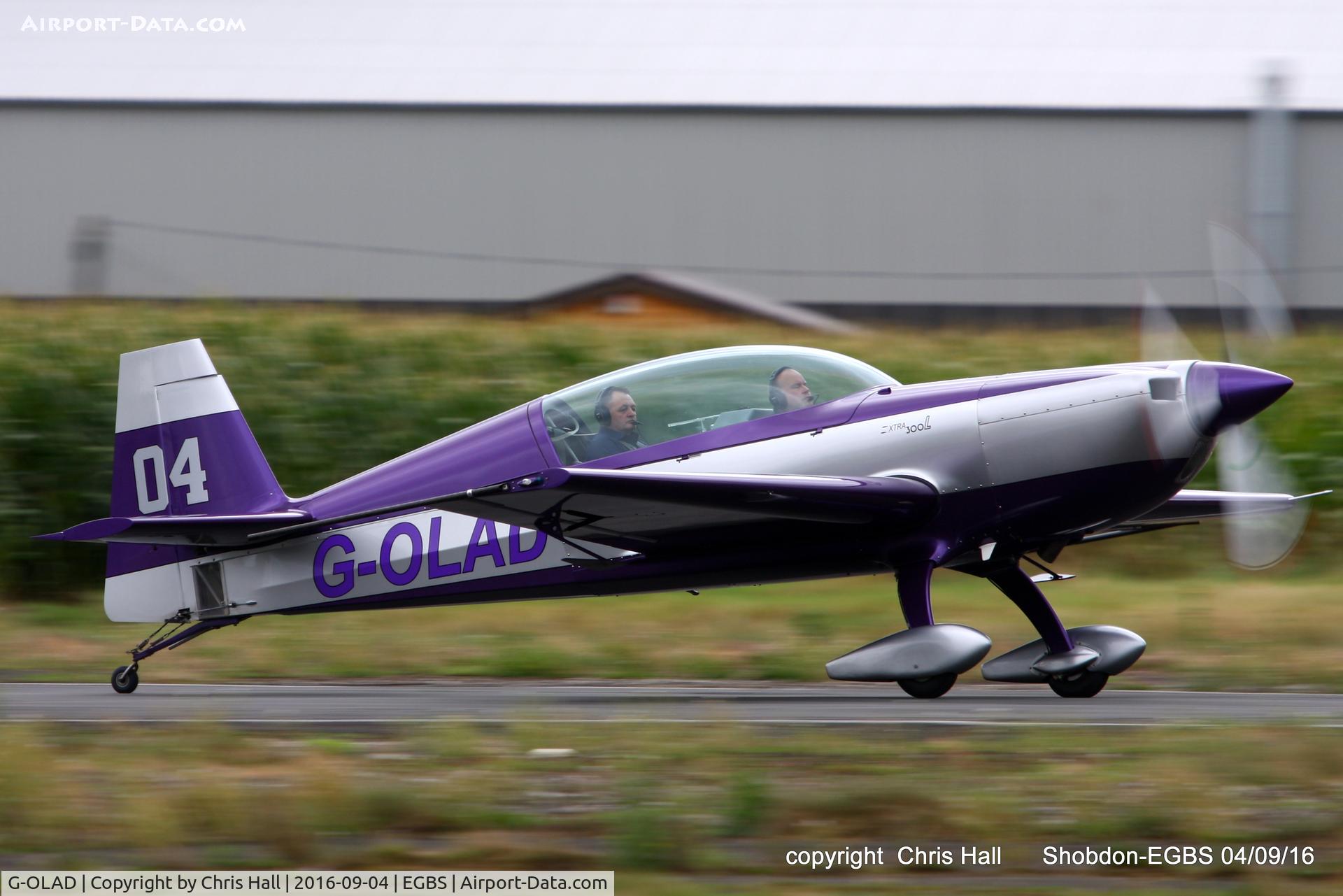 G-OLAD, 2007 Extra EA-300L C/N 1270, Royal Aero Club RRRA air race at Shobdon