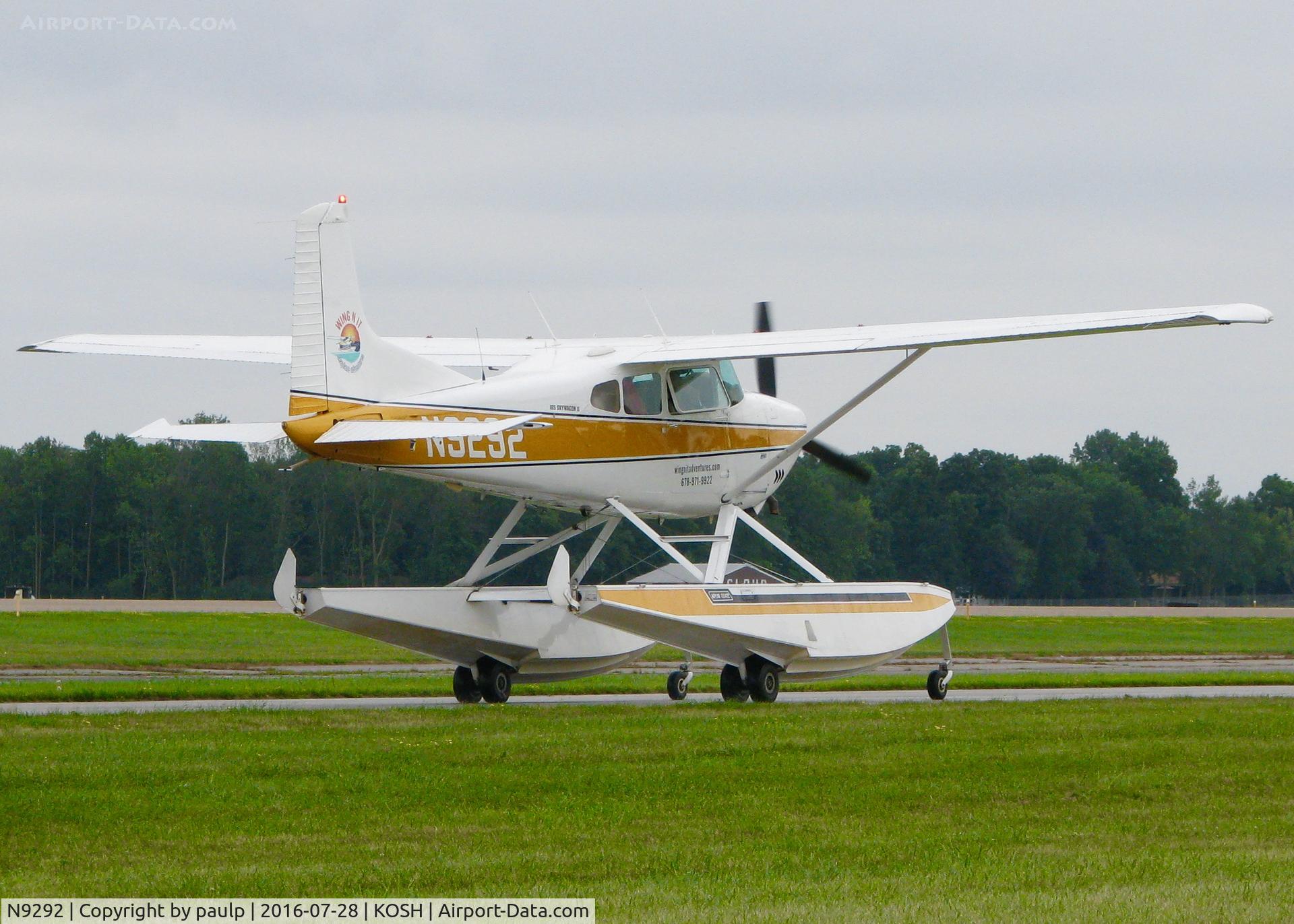 N9292, 1985 Cessna A185F Skywagon 185 C/N 18504433, At AirVenture 2016.