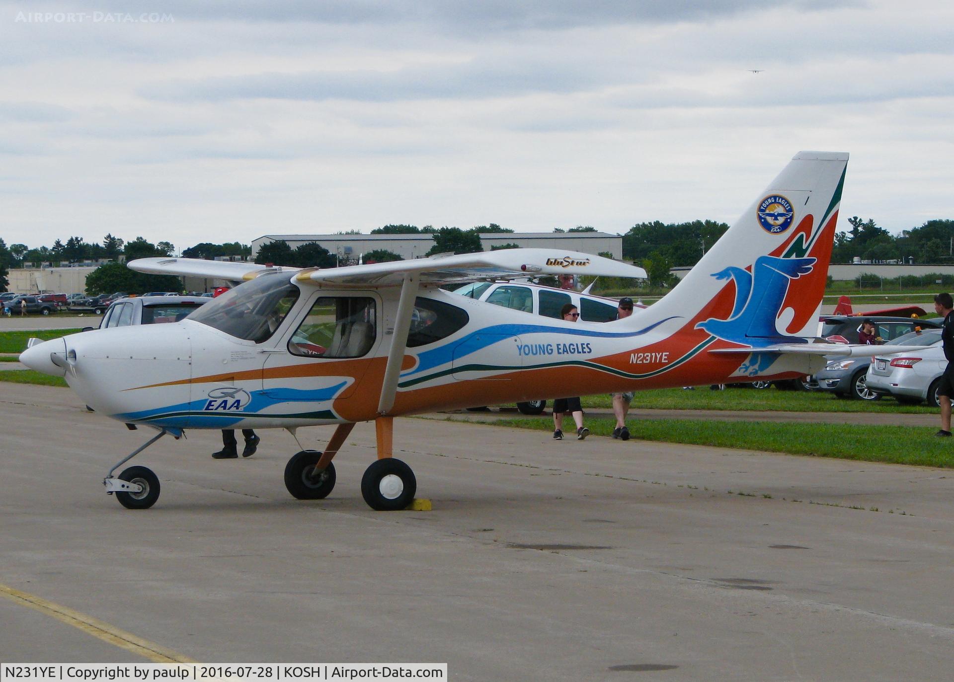 N231YE, 1996 Stoddard-Hamilton Glastar III C/N 5192, At AirVenture 2016.