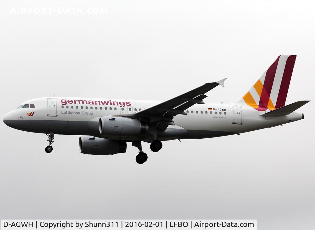 D-AGWH, 2007 Airbus A319-132 C/N 3352, Landing rwy 32L