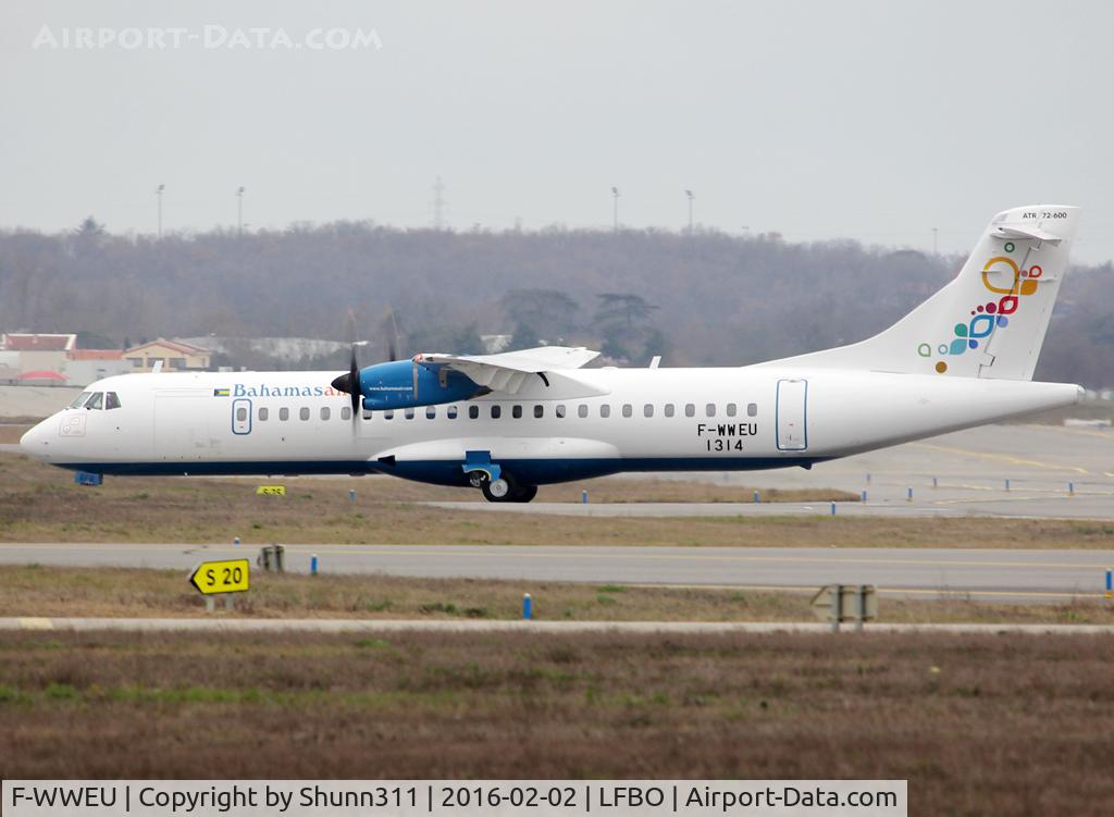 F-WWEU, 2016 ATR 72-600 (72-212A) C/N 1314, C/n 1314 - To be C6-BFR
