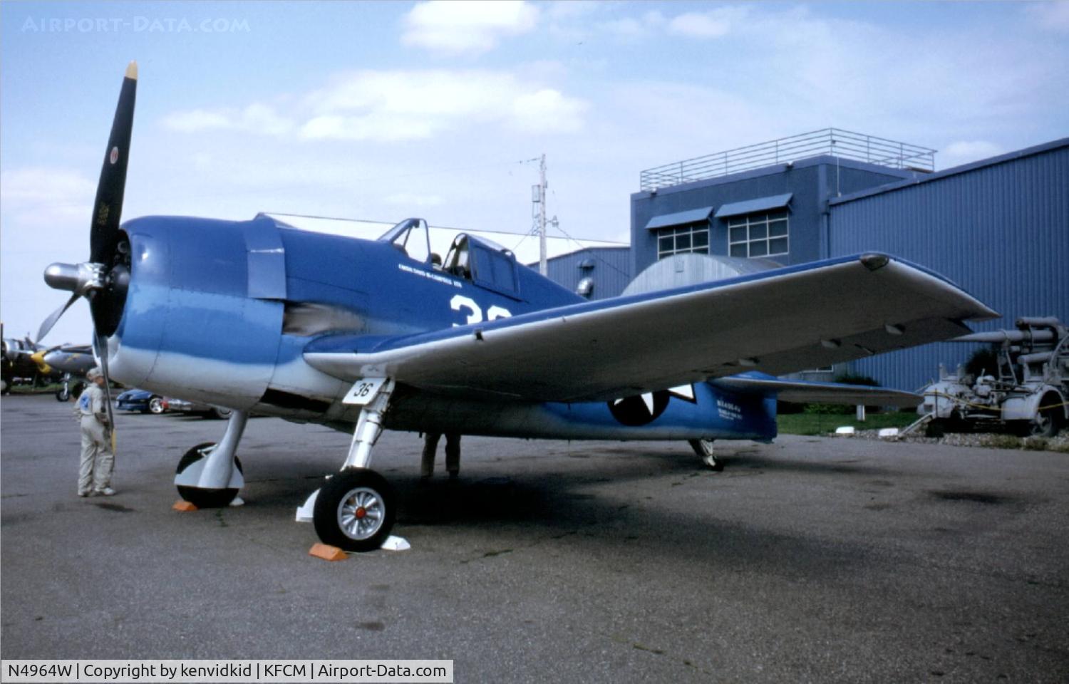N4964W, 1944 Grumman F6F-5 Hellcat C/N 001006, At Planes of Fame East, Eden Prairie.