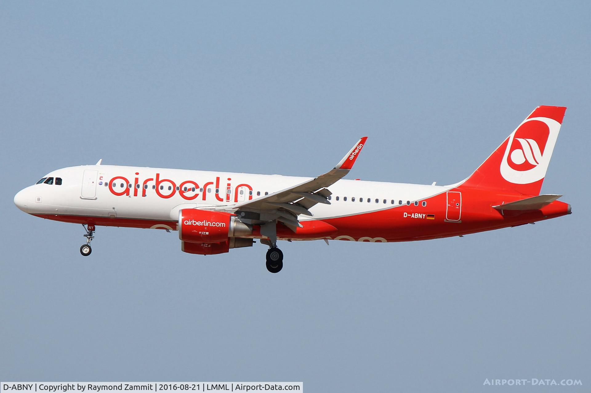 D-ABNY, 2016 Airbus A320-214 C/N 6966, A320 D-ABNY Air Berlin