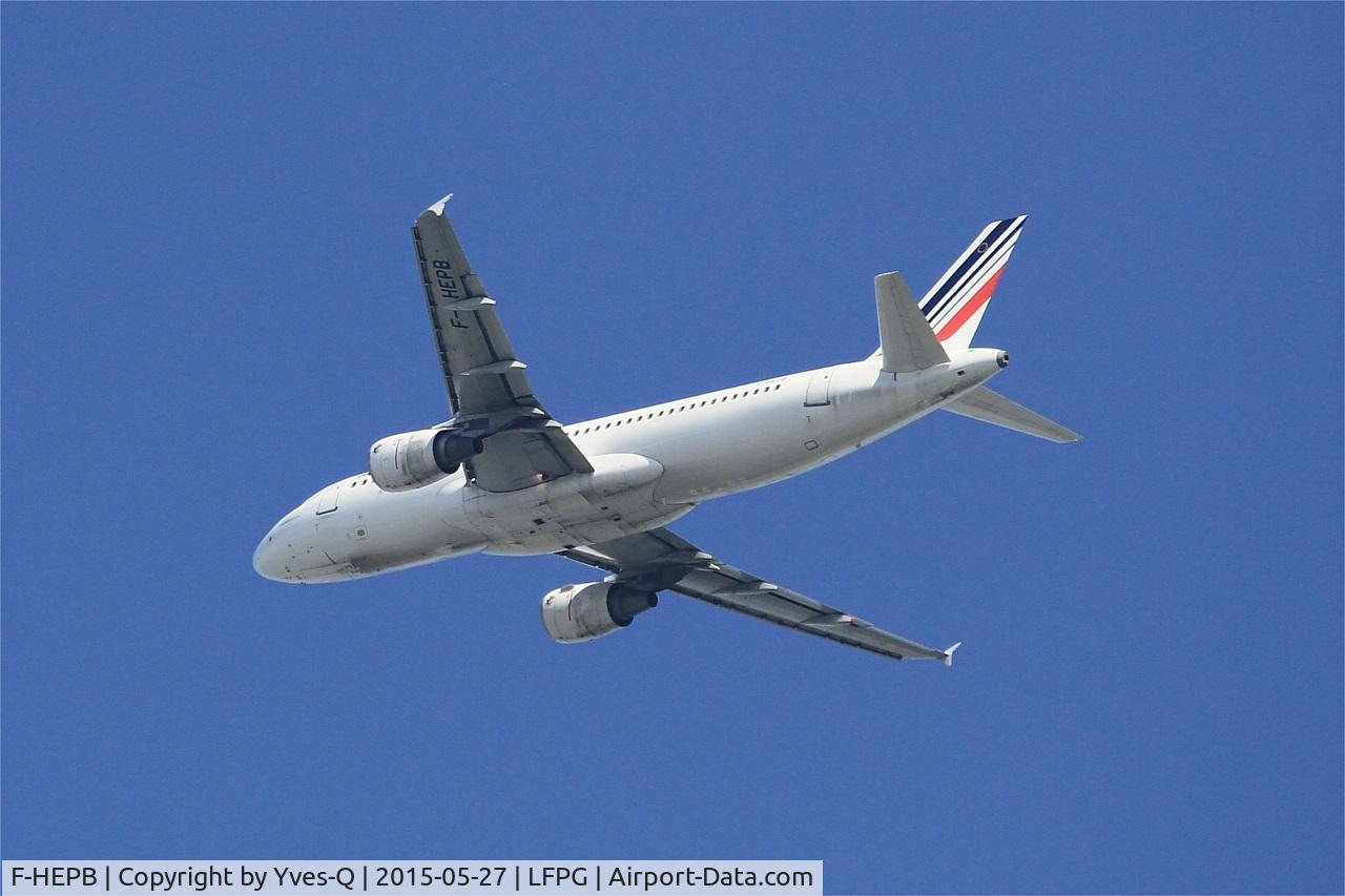 F-HEPB, 2010 Airbus A320-214 C/N 4241, Airbus A320-214, Take off rwy 27L, Roissy Charles De Gaulle airport (LFPG-CDG)