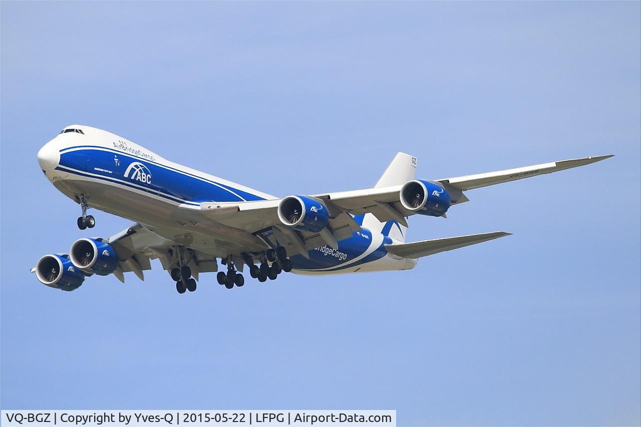VQ-BGZ, 2012 Boeing 747-8HVF/SCD C/N 37580, Boeing 747-8HVF, Short approach rwy 27R, Roissy Charles De Gaulle Airport (LFPG-CDG)
