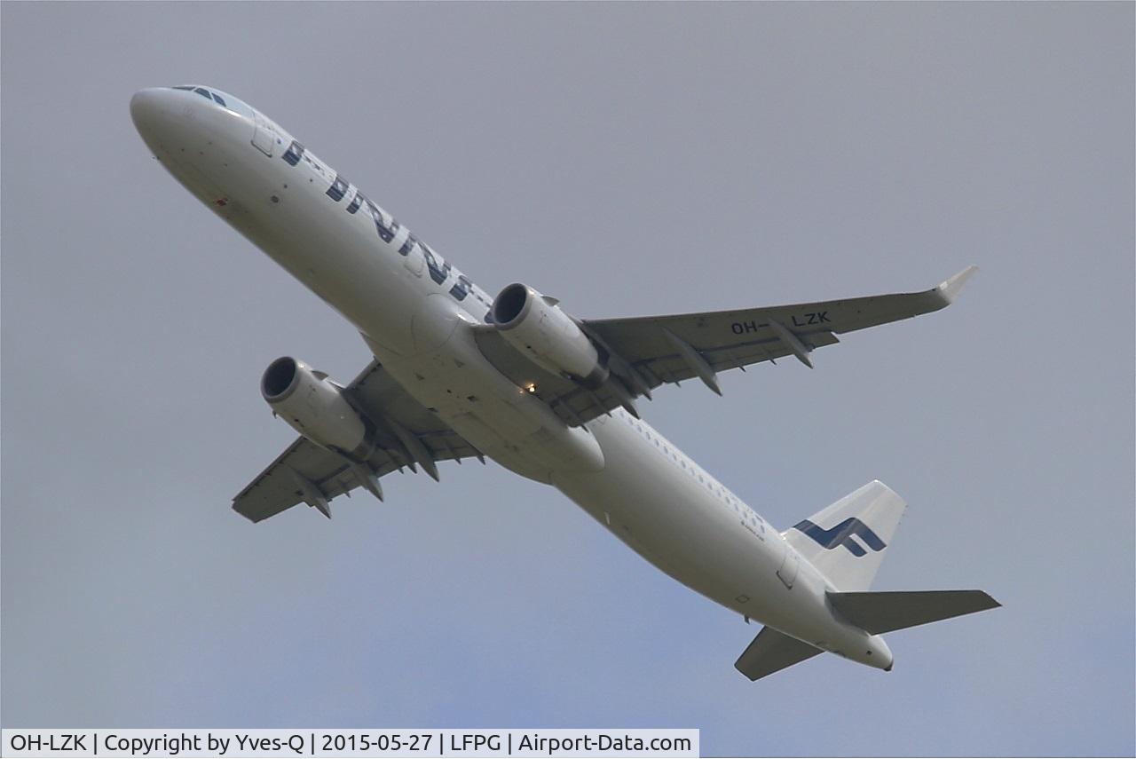 OH-LZK, 2014 Airbus A321-231 C/N 5961, Airbus A321-231, Take off Rwy 27L, Roissy Charles De Gaulle Airport (LFPG-CDG)