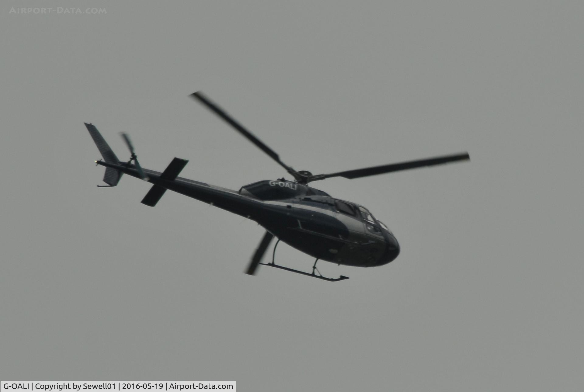 G-OALI, 1981 Aerospatiale AS-355F-1 Ecureuil 2 C/N 5115, Overhead