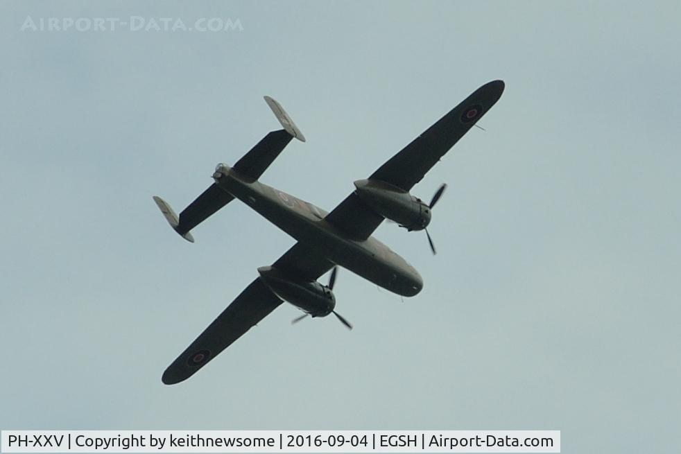 PH-XXV, 1944 North American B-25N Mitchell C/N 108-32782, Nice B-25 overflying Norwich.