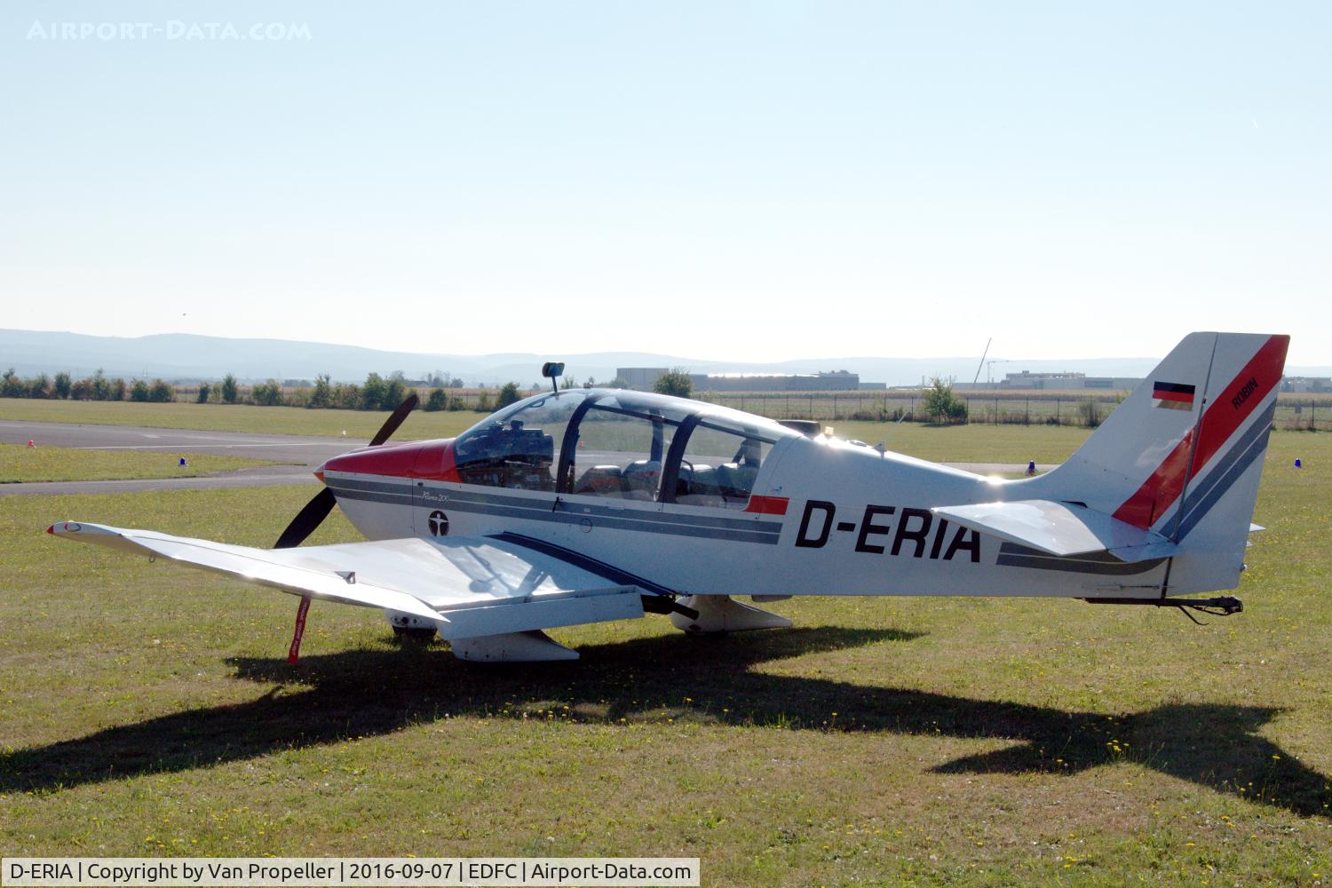 D-ERIA, 1993 Robin DR 400-200 R C/N 2205, Robin DR.400-200R Remo 200 parked at Aschaffenburg airport, Germany