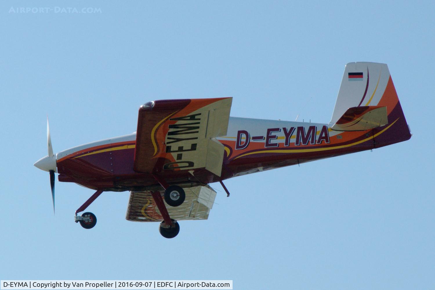 D-EYMA, 2011 Vans RV-7A C/N 2847, Vans RV-7 landing at Aschaffenburg airport, Germany