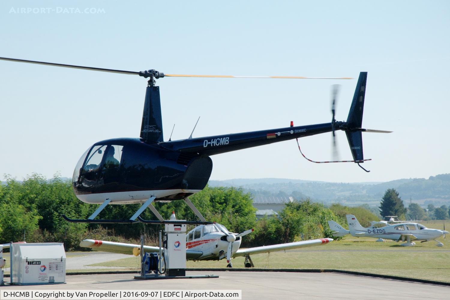 D-HCMB, Robinson R44 RAVEN C/N 1478, Robinson R44 Raven I helicopter landing at Aschaffenburg airport, Germany