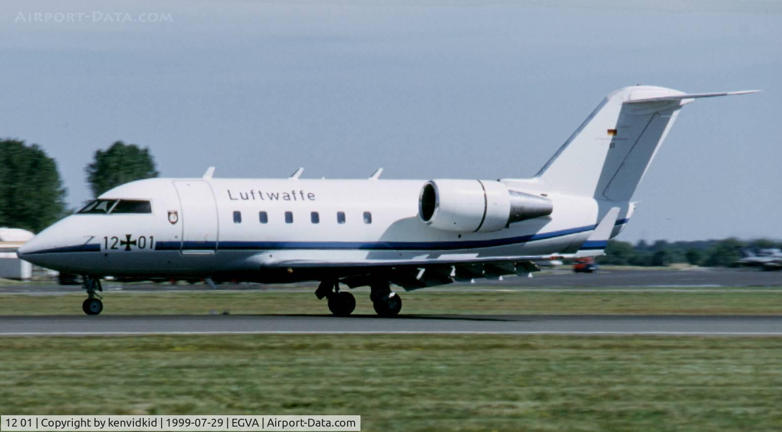 12 01, 1984 Canadair Challenger 601 (CL-600-2A12) C/N 3031, Arriving at the 1999 RIAT.